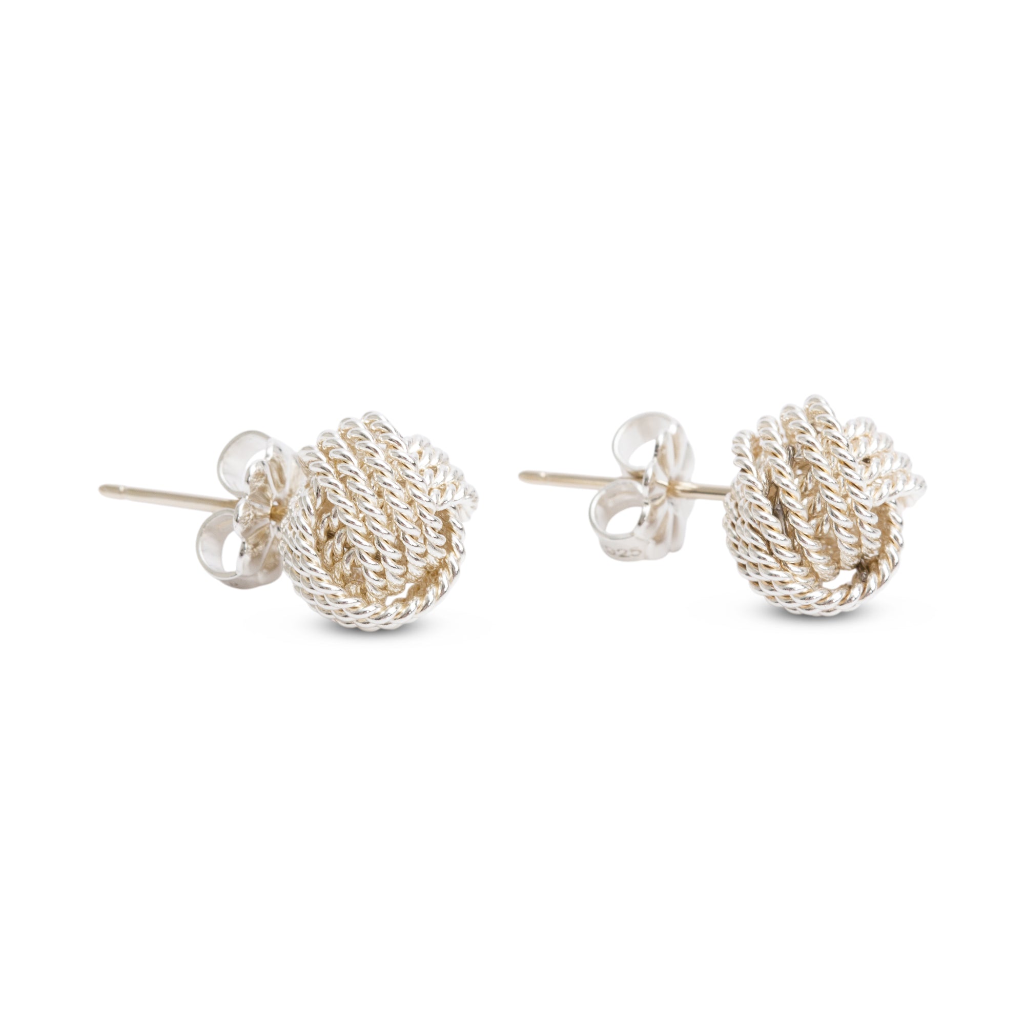 Tiffany & Co. Sterling Silver Twist Knot Earrings