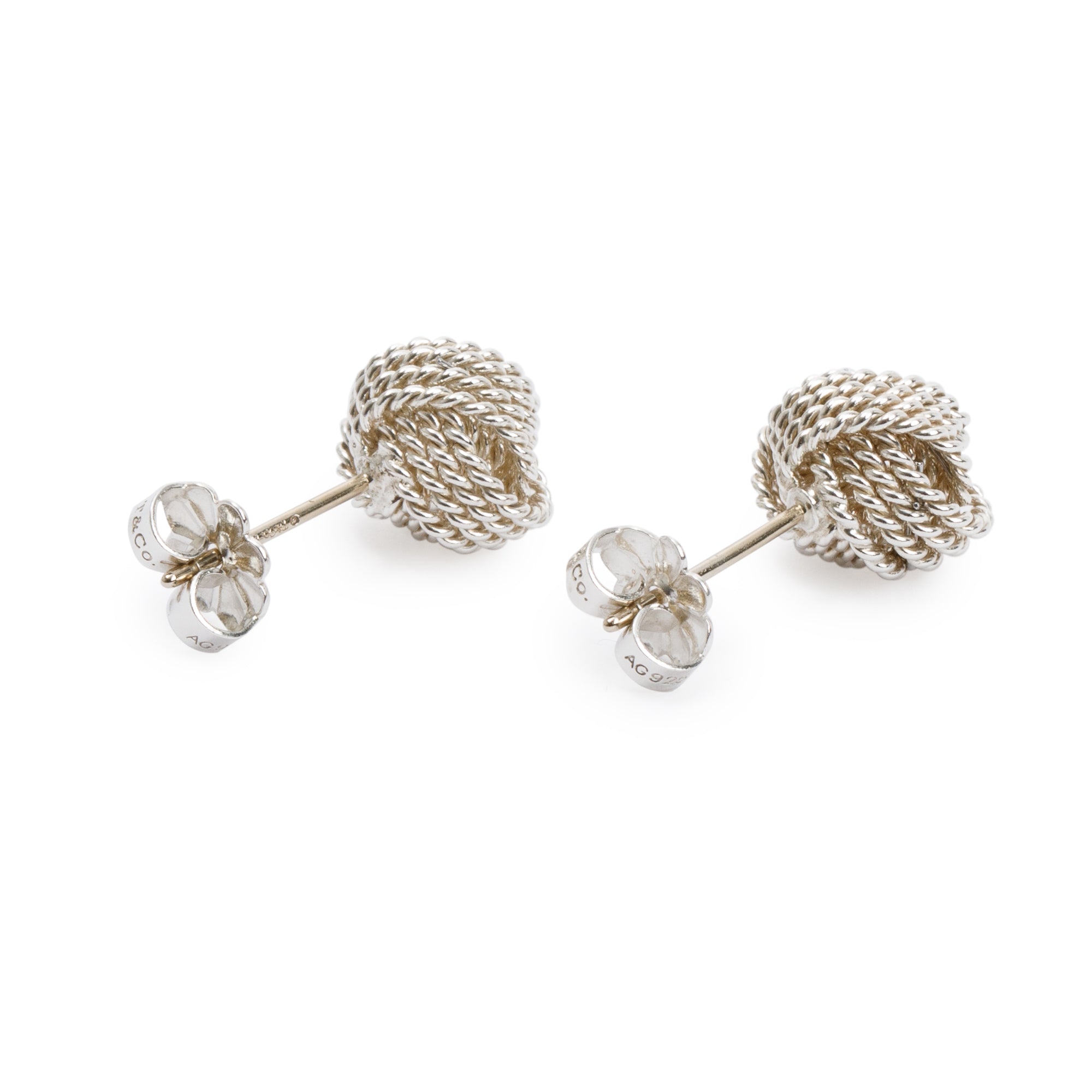 Tiffany & Co. Sterling Silver Twist Knot Earrings