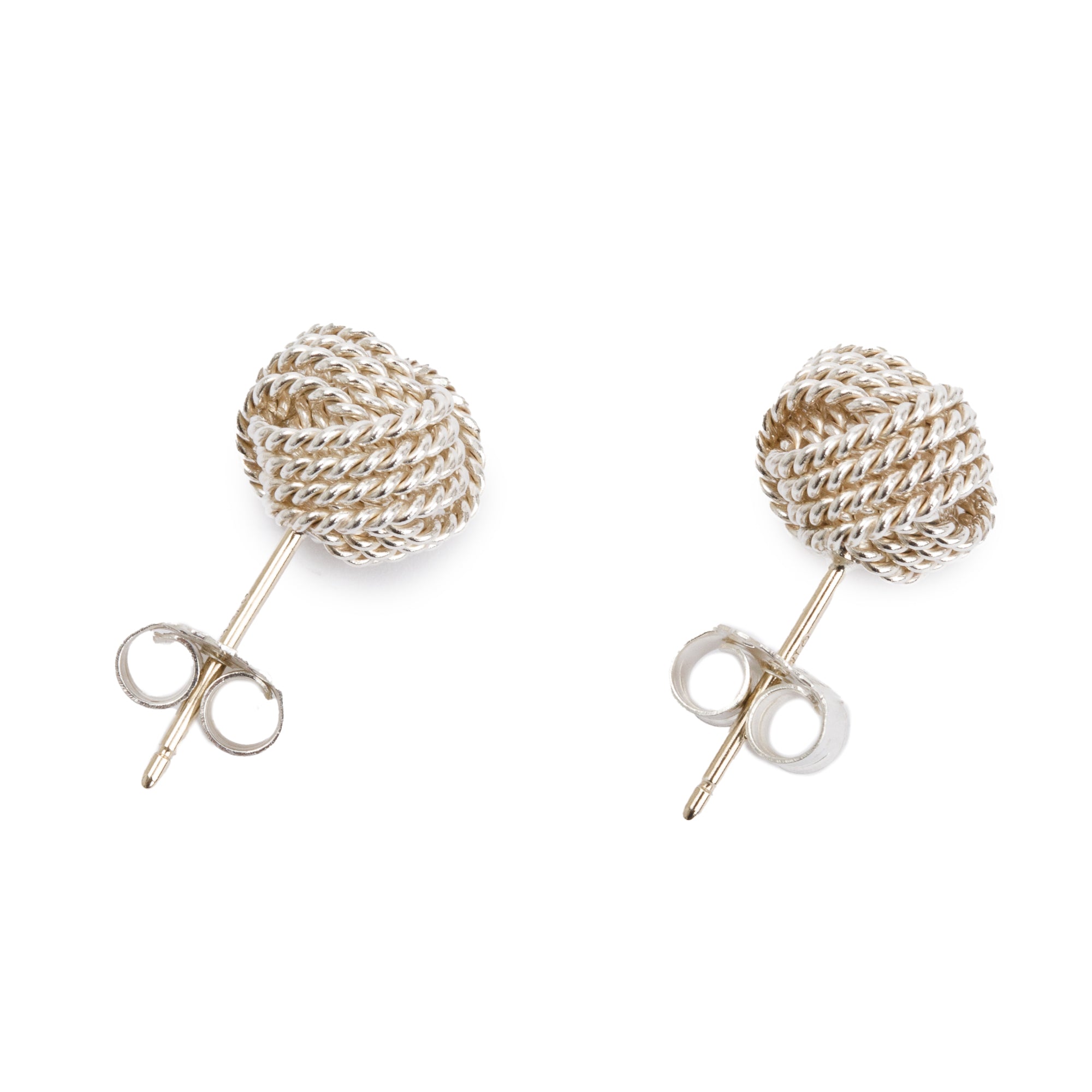 Tiffany & Co. Sterling Silver Twist Knot Earrings