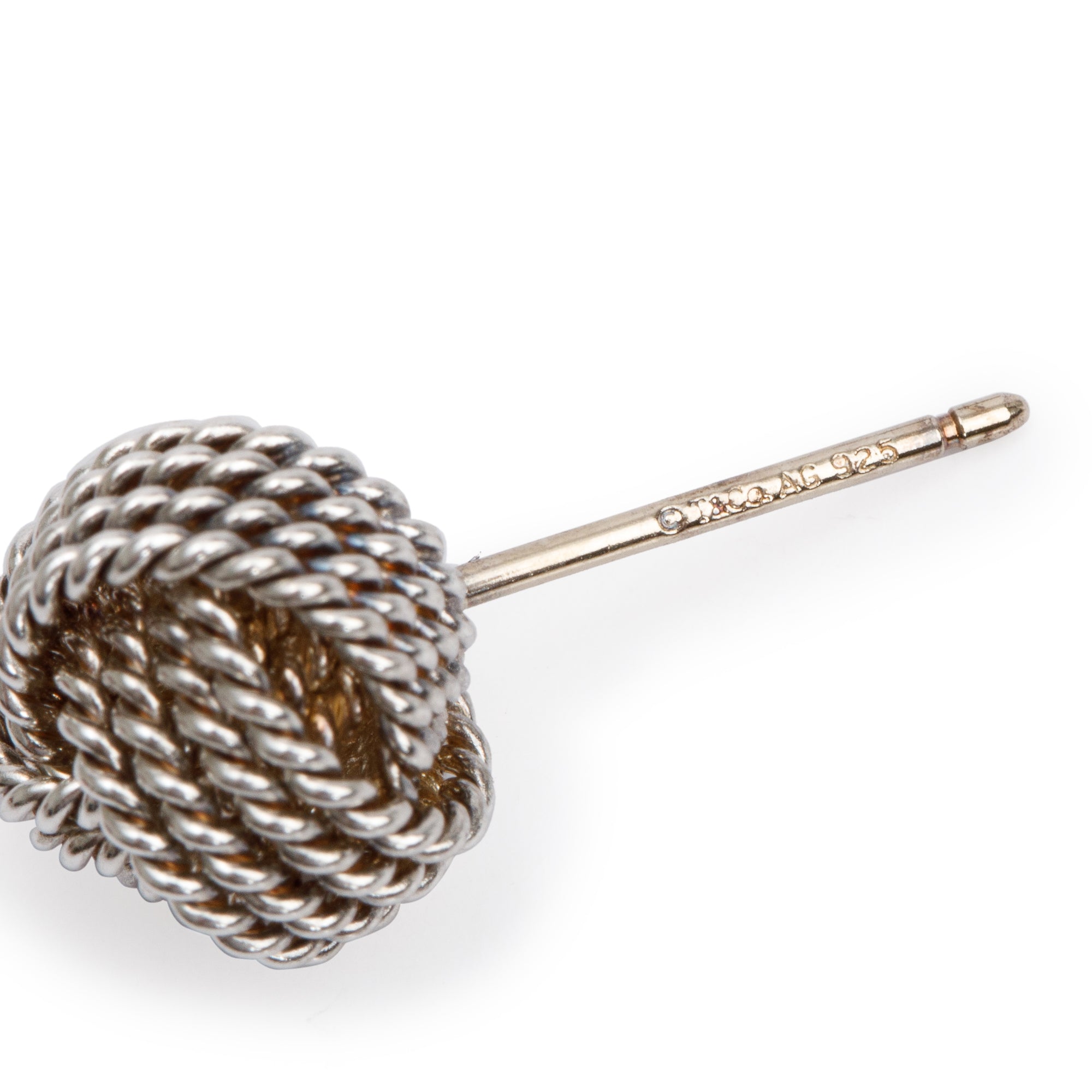 Tiffany & Co. Sterling Silver Twist Knot Earrings