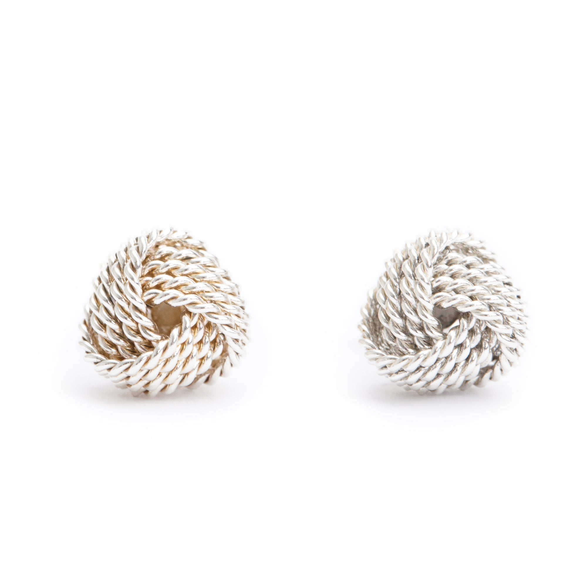 Tiffany & Co. Sterling Silver Twist Knot Earrings
