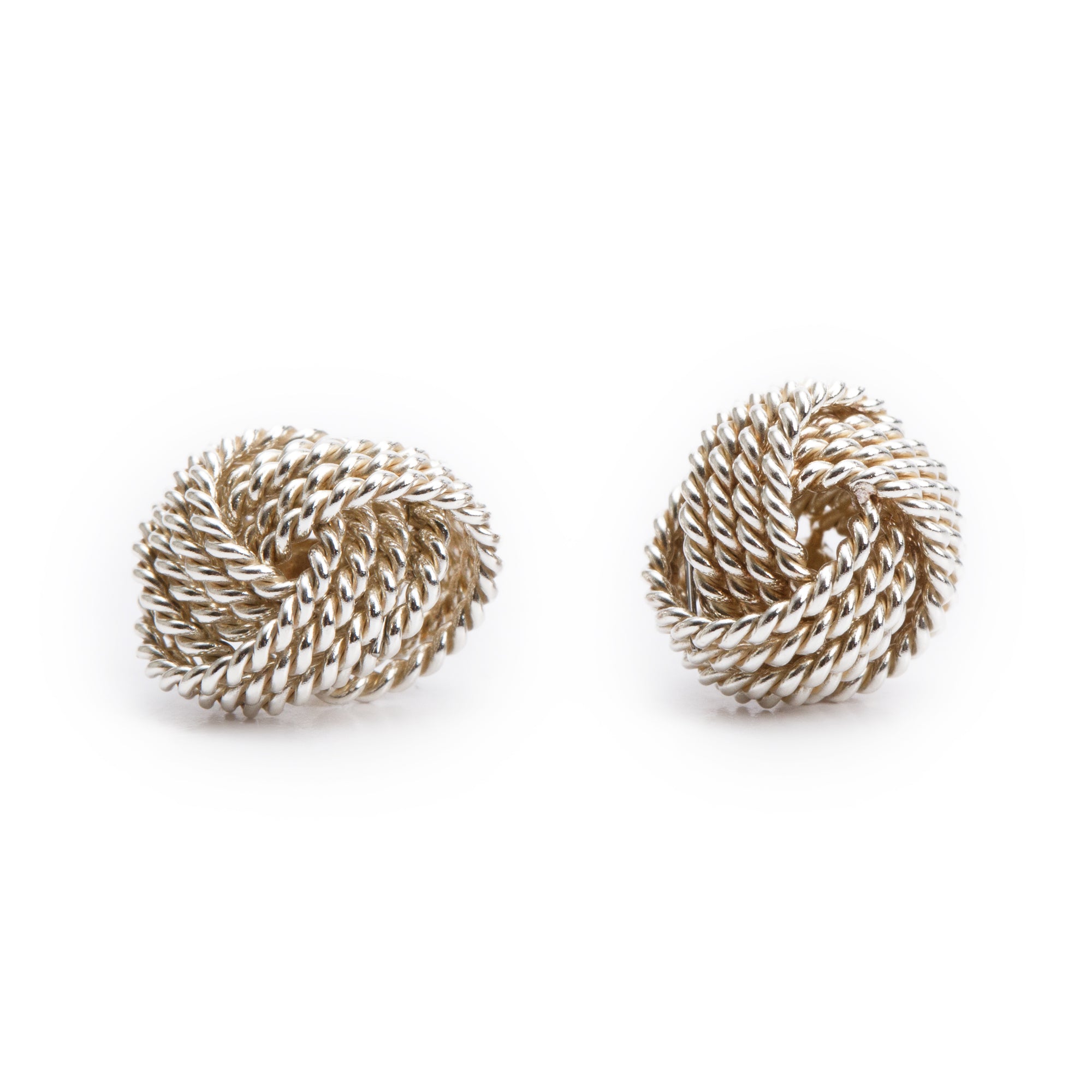 Tiffany & Co. Sterling Silver Twist Knot Earrings