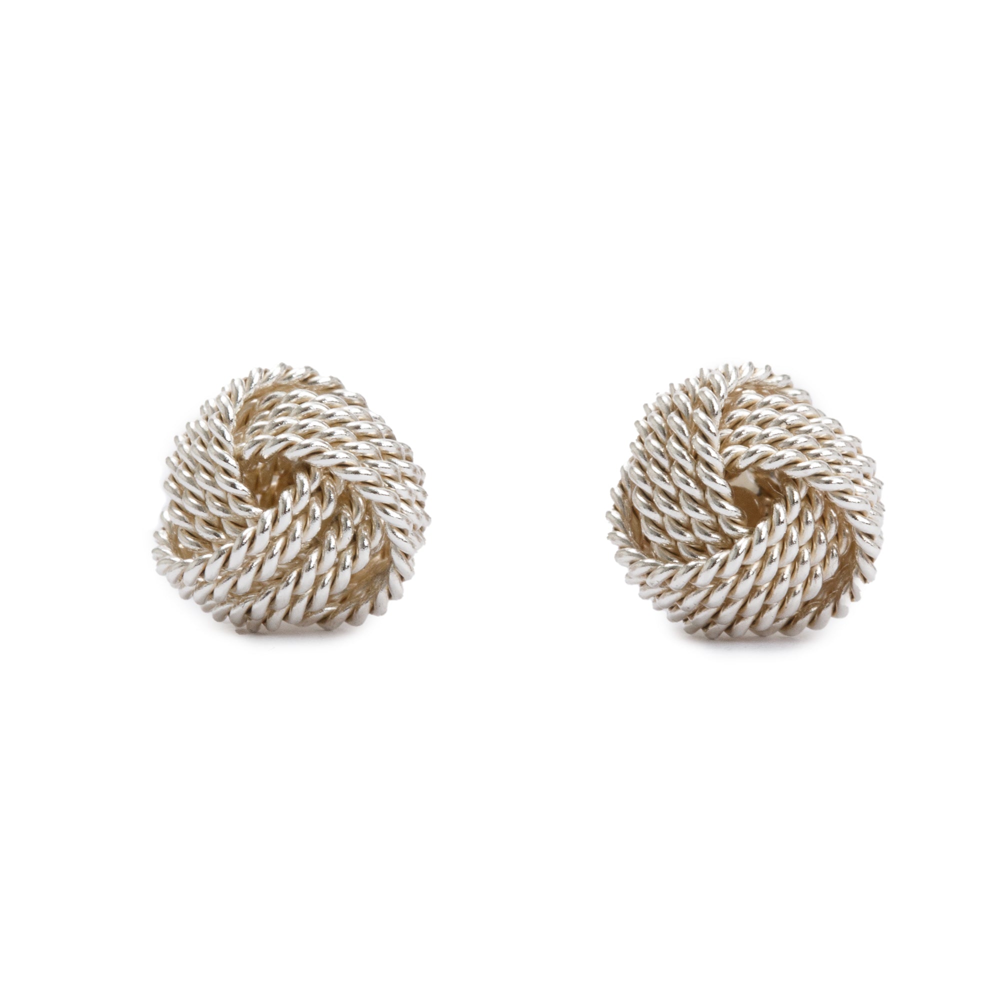 Tiffany & Co. Sterling Silver Twist Knot Earrings