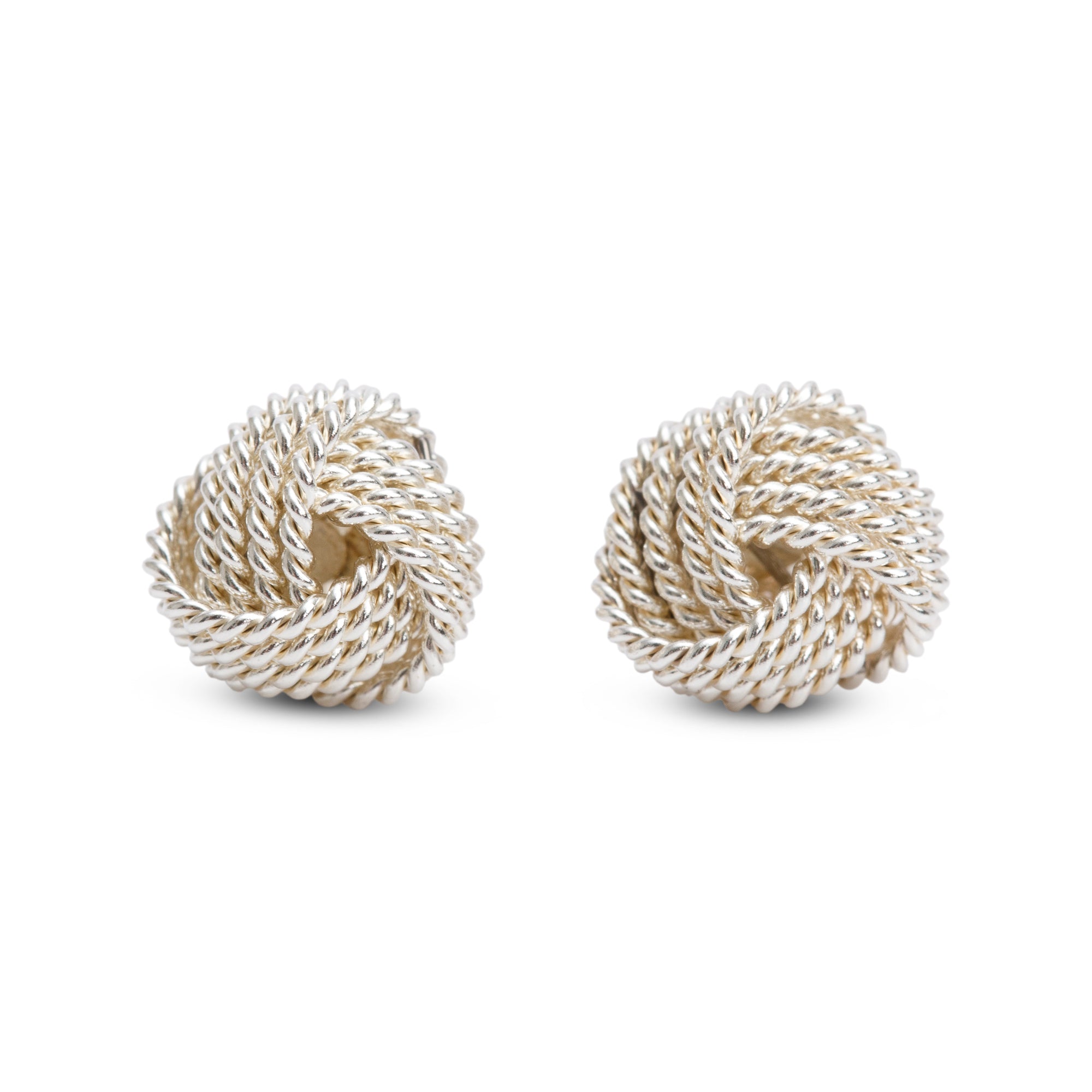 Tiffany & Co. Sterling Silver Twist Knot Earrings