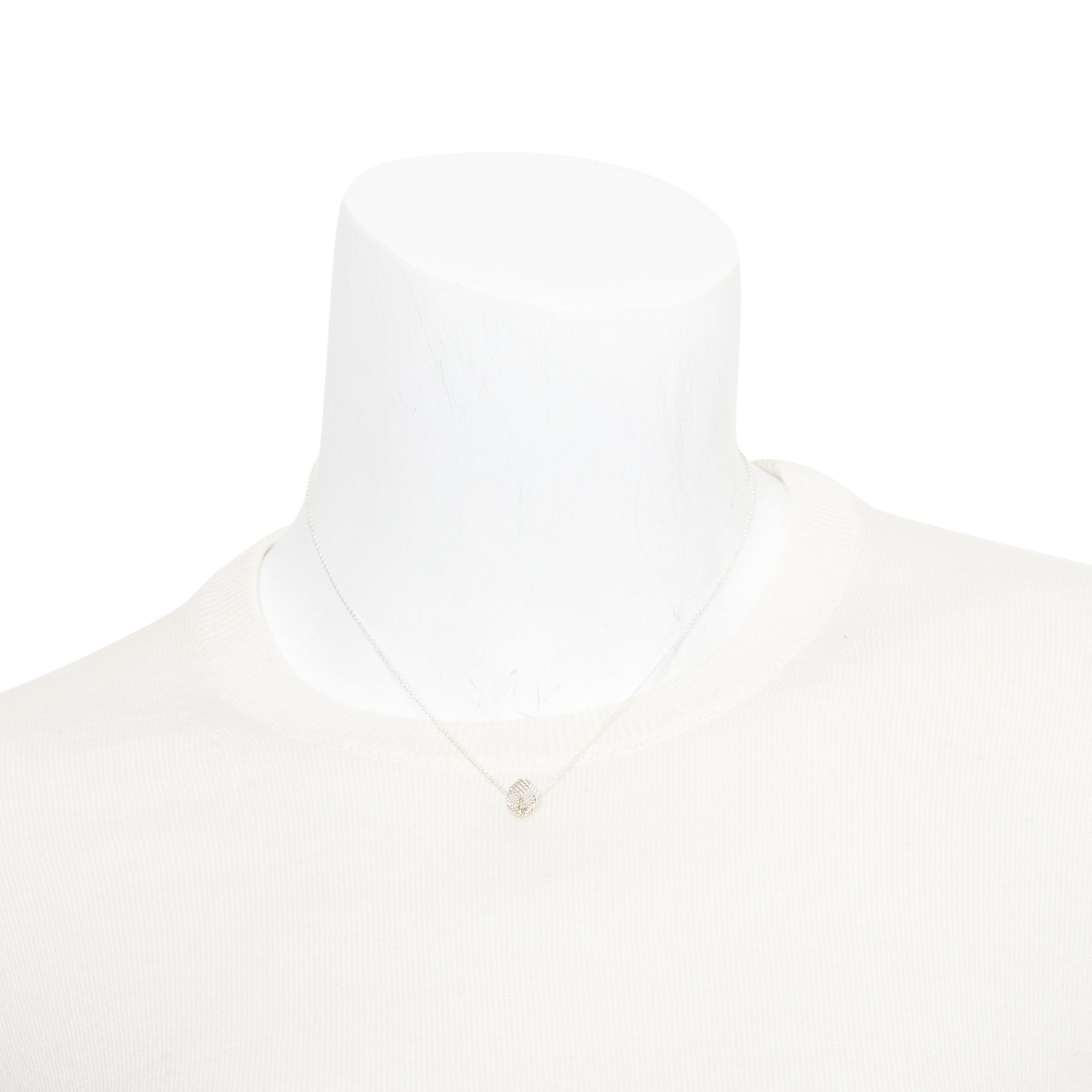 Tiffany & Co. Sterling Silver Twist Knot Pendant Necklace