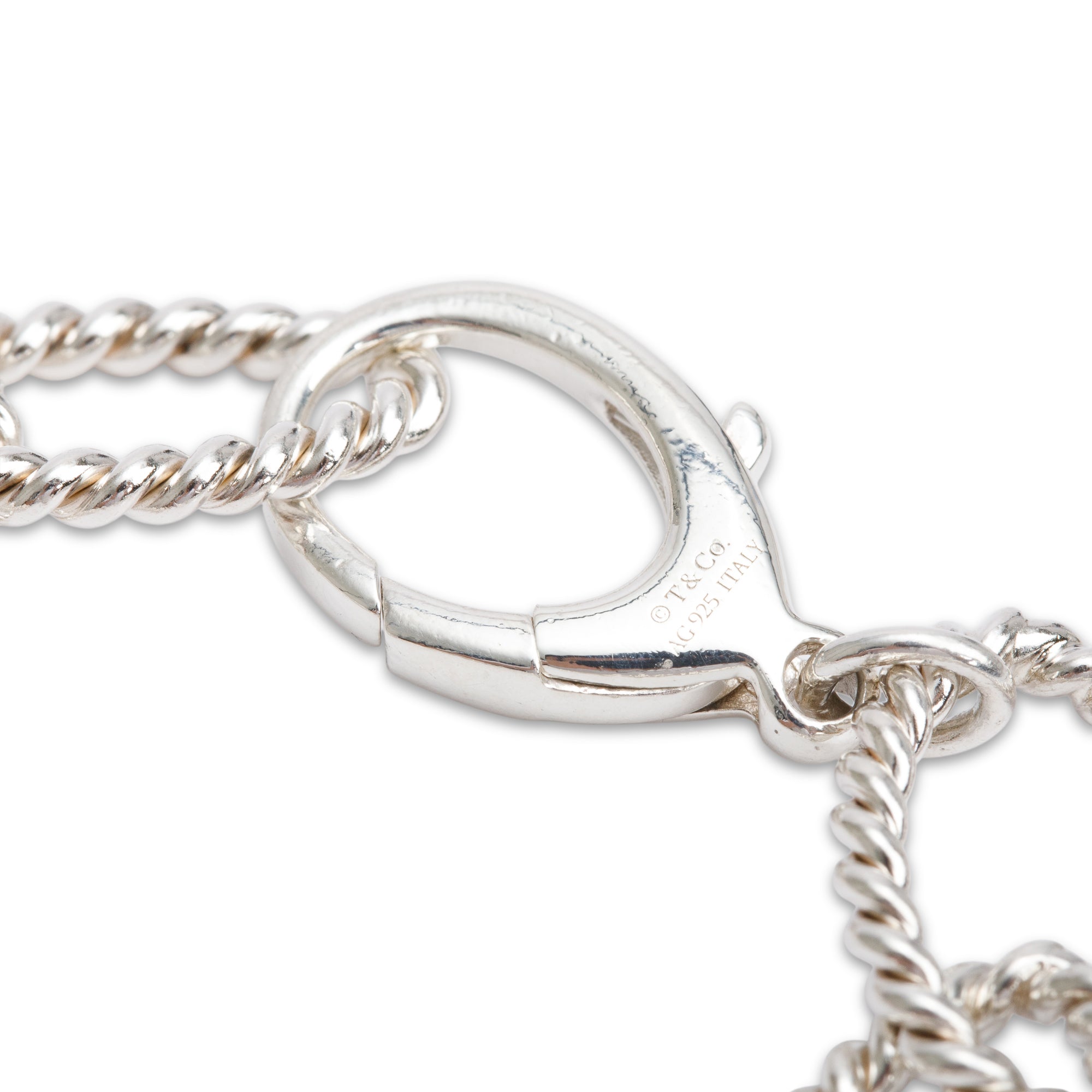 Tiffany & Co. Sterling Silver Twisted Oval Link Bracelet