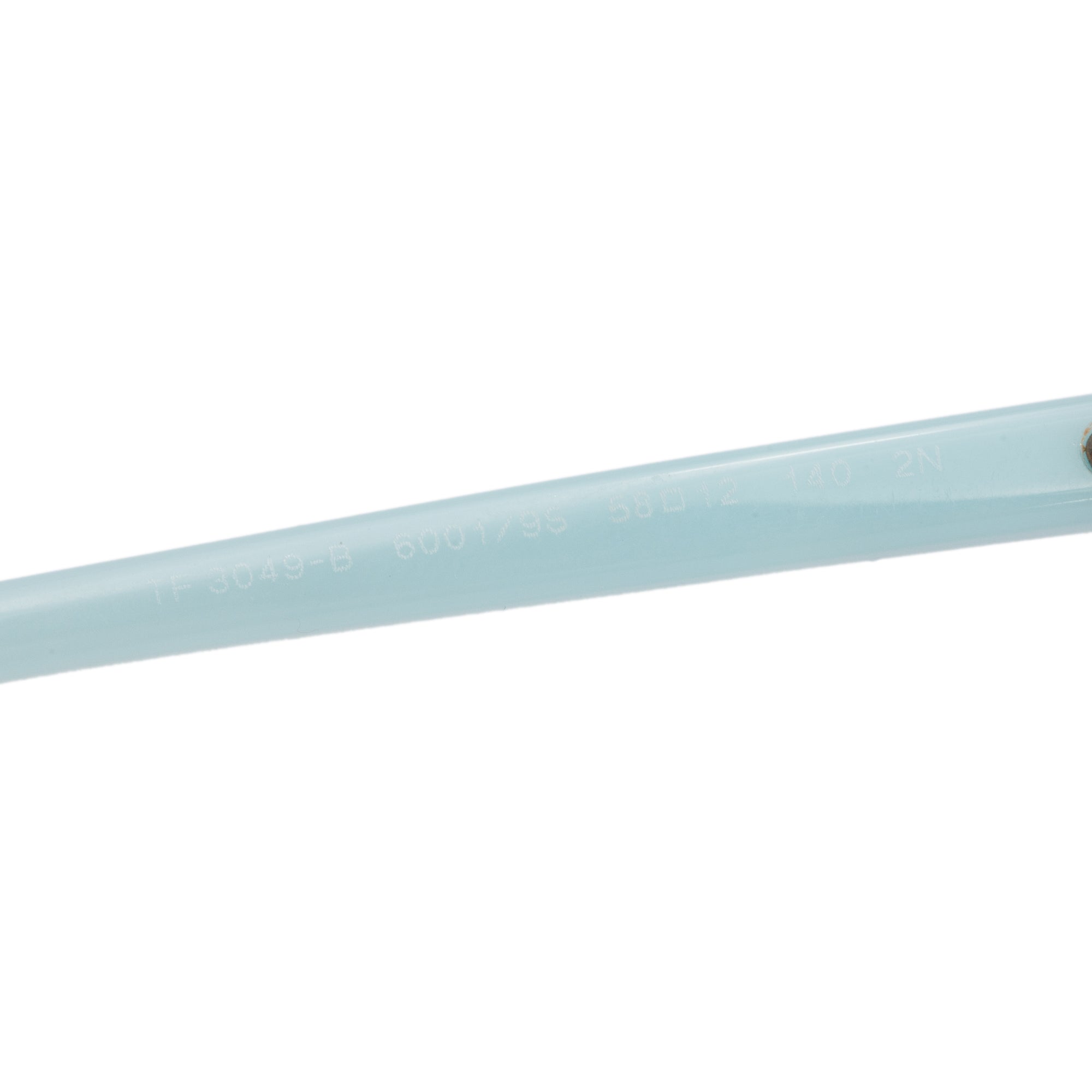 Tiffany & Co. TF 3049-B Silver Tone Metal Blue Acetate Infinity Aviator Sunglasses w/ Box & Case