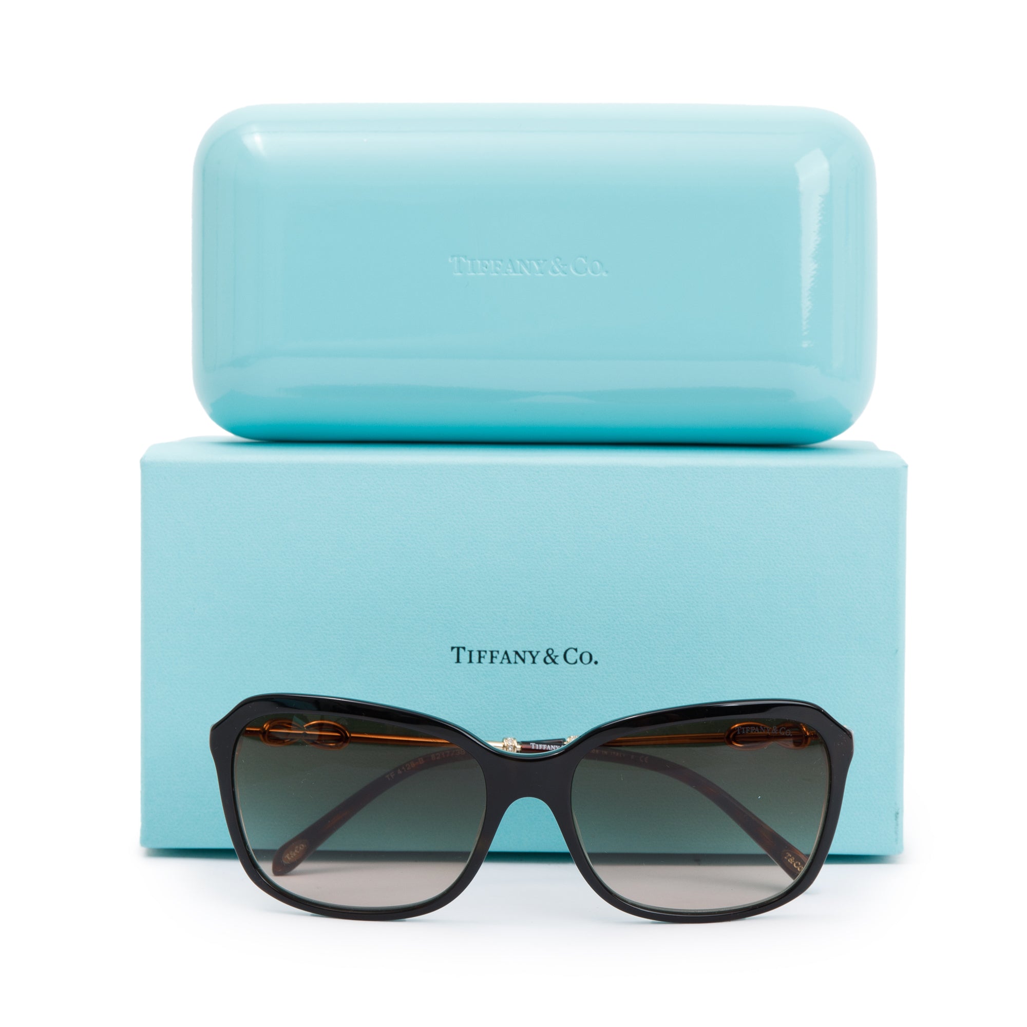 Tiffany & Co. TF 4128-B Infinity Square Sunglasses w/ Box & Case