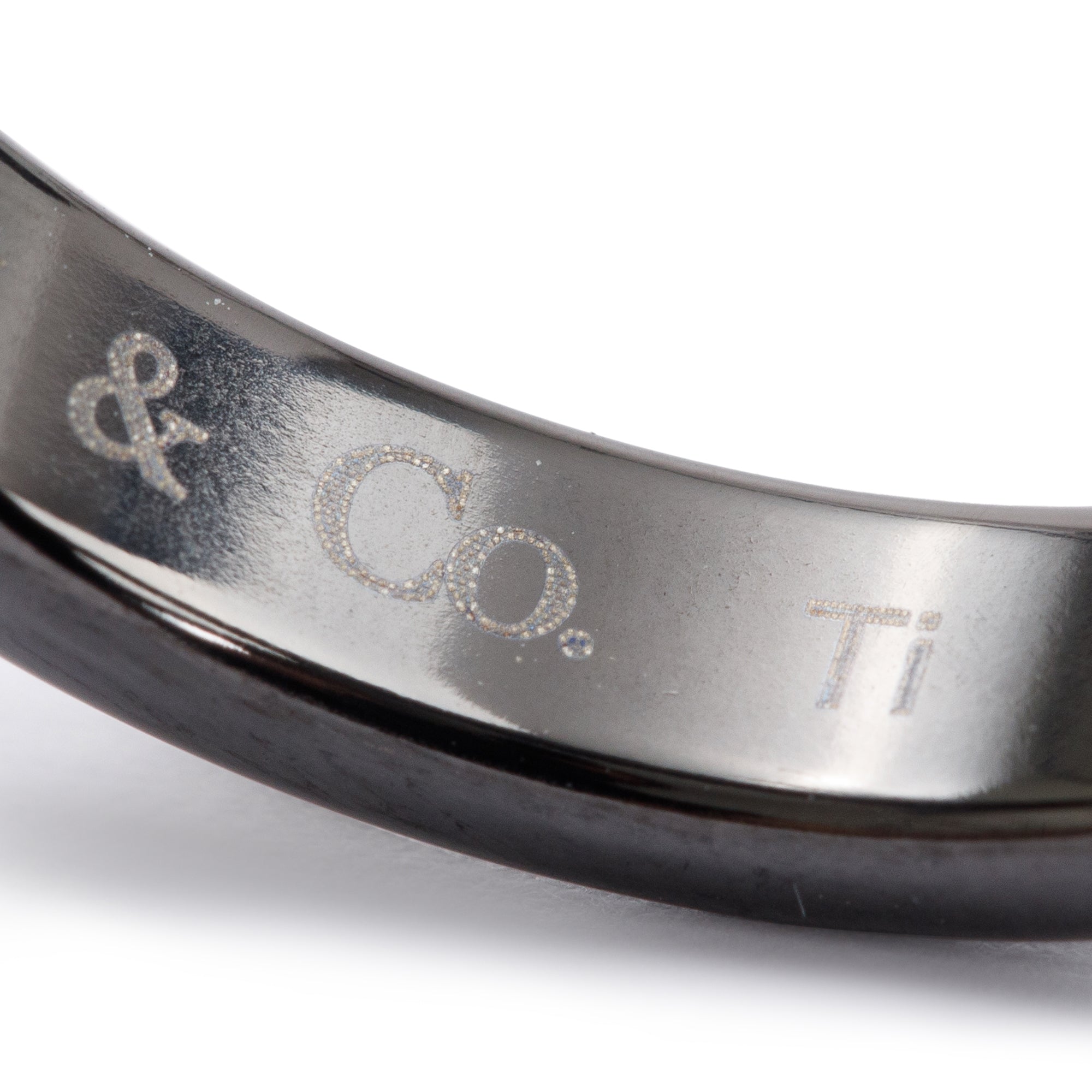 Tiffany & Co. Titanium 1837 Narrow Ring, Size 8