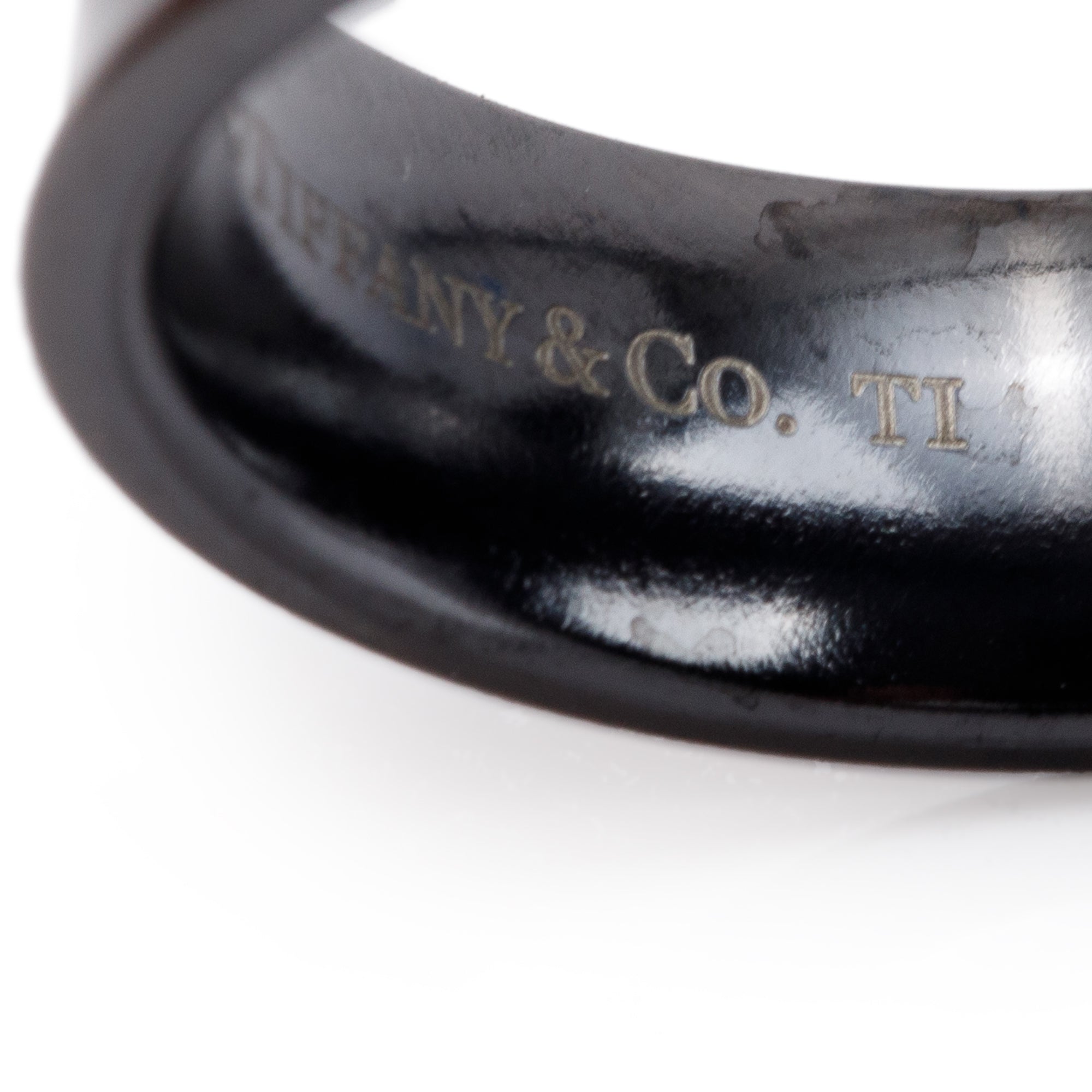 Tiffany & Co. Titanium 1837 Ring, Size 8.5