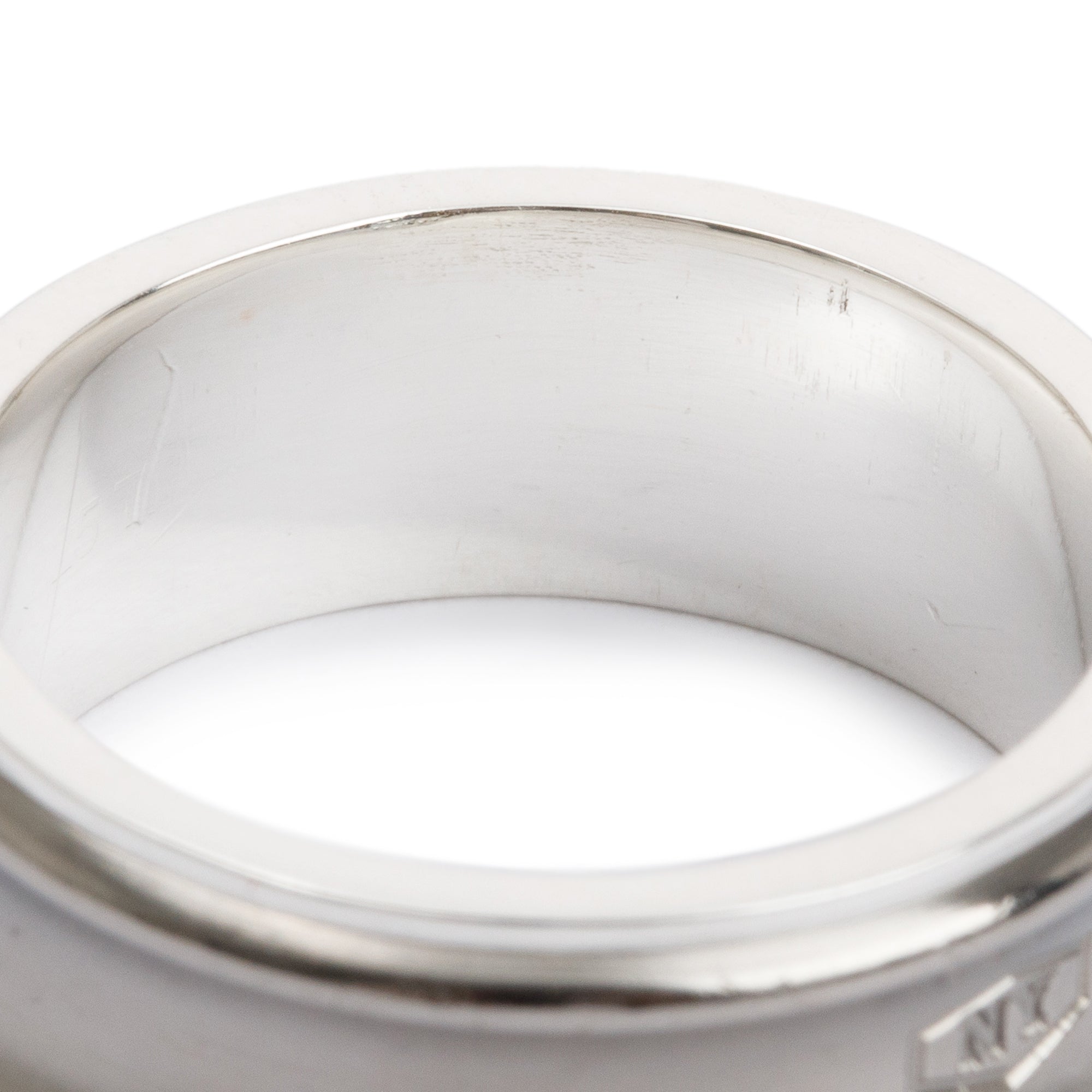 Tiffany & Co. Titanium & Sterling Silver 1837 Ring, Size 9