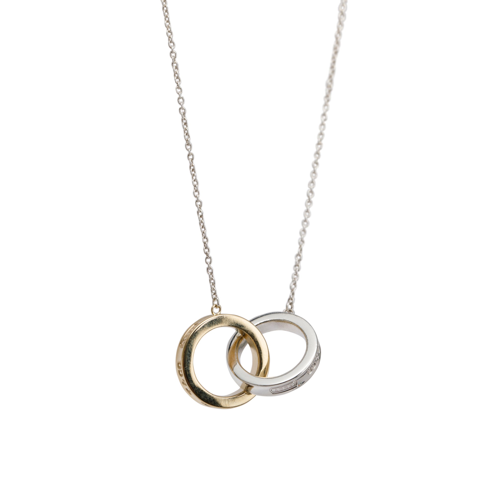 Tiffany & Co. Two-Tone 1837 Interlocking Circles Pendant Necklace