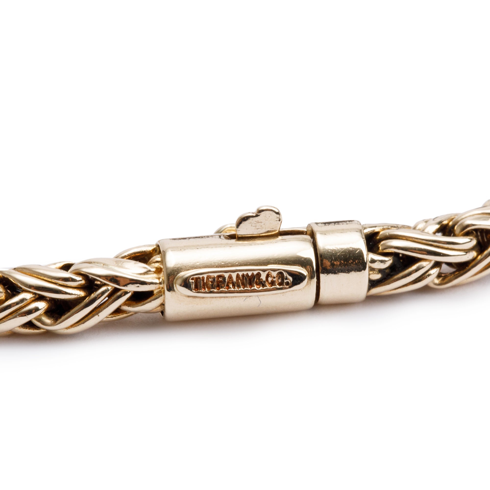 Tiffany & Co. Vintage 14k Yellow Gold Rope Chain Link Bracelet