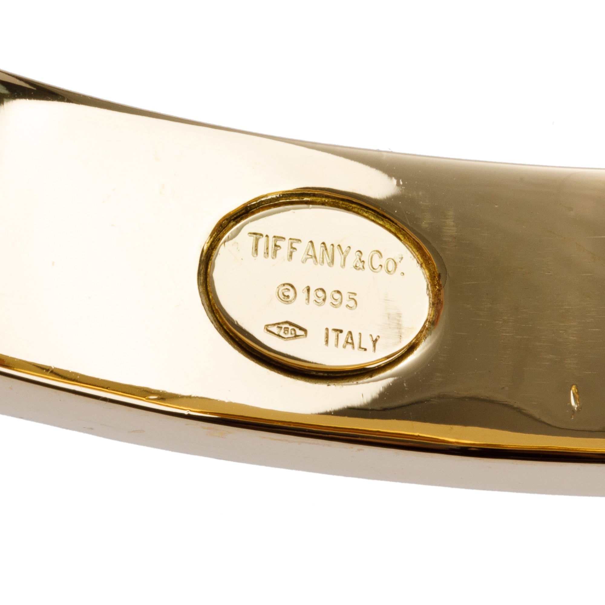 Tiffany & Co. Vintage 18k Yellow Gold Atlas Bangle