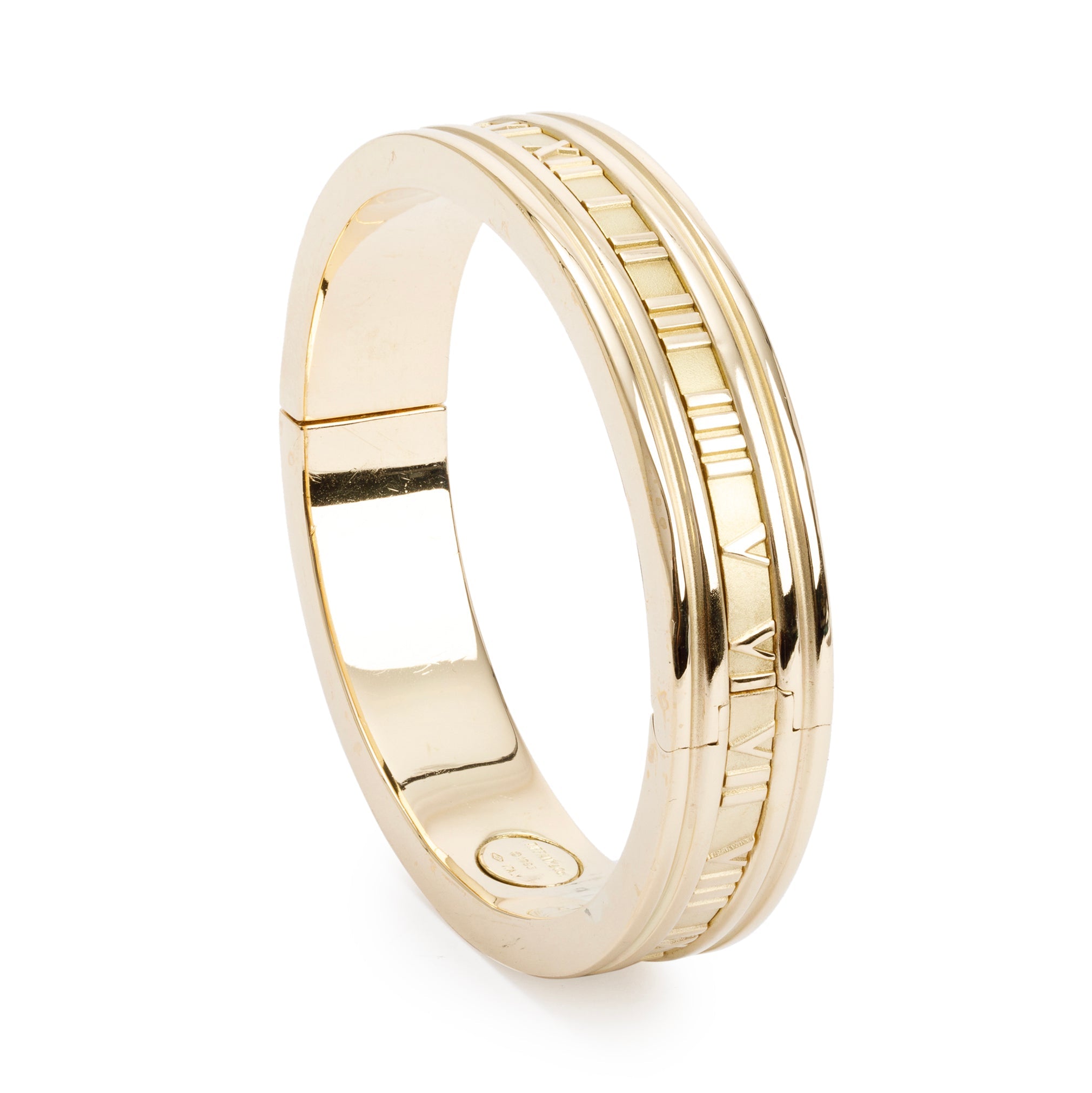 Tiffany & Co. Vintage 18k Yellow Gold Atlas Bangle