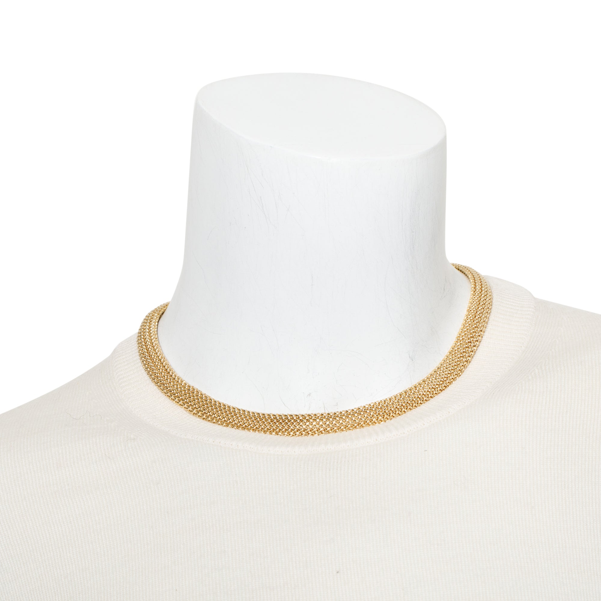 Tiffany & Co. Vintage 18k Yellow Gold Collar Necklace w/ Box