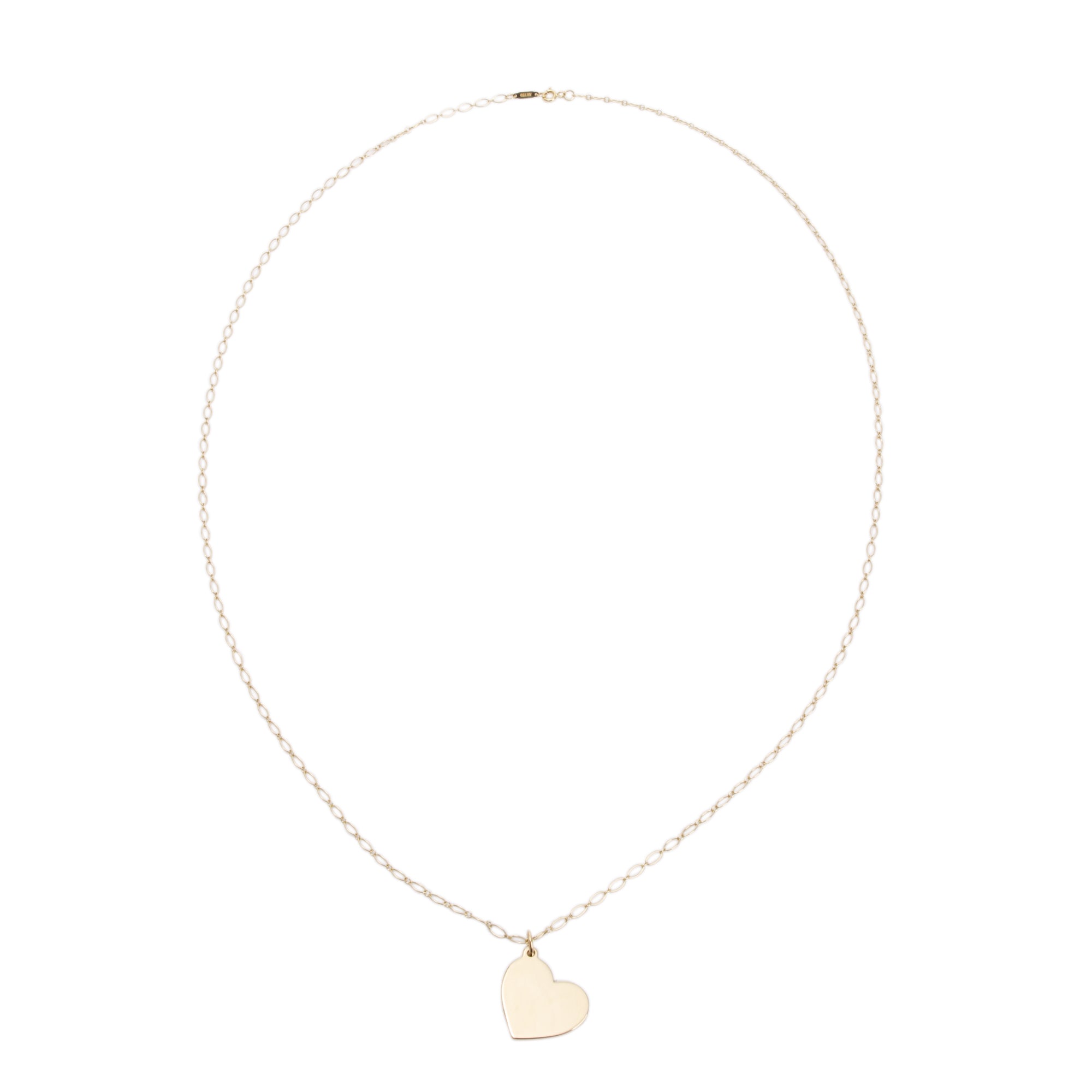Tiffany & Co. Vintage 18k Yellow Gold Heart Pendant Necklace