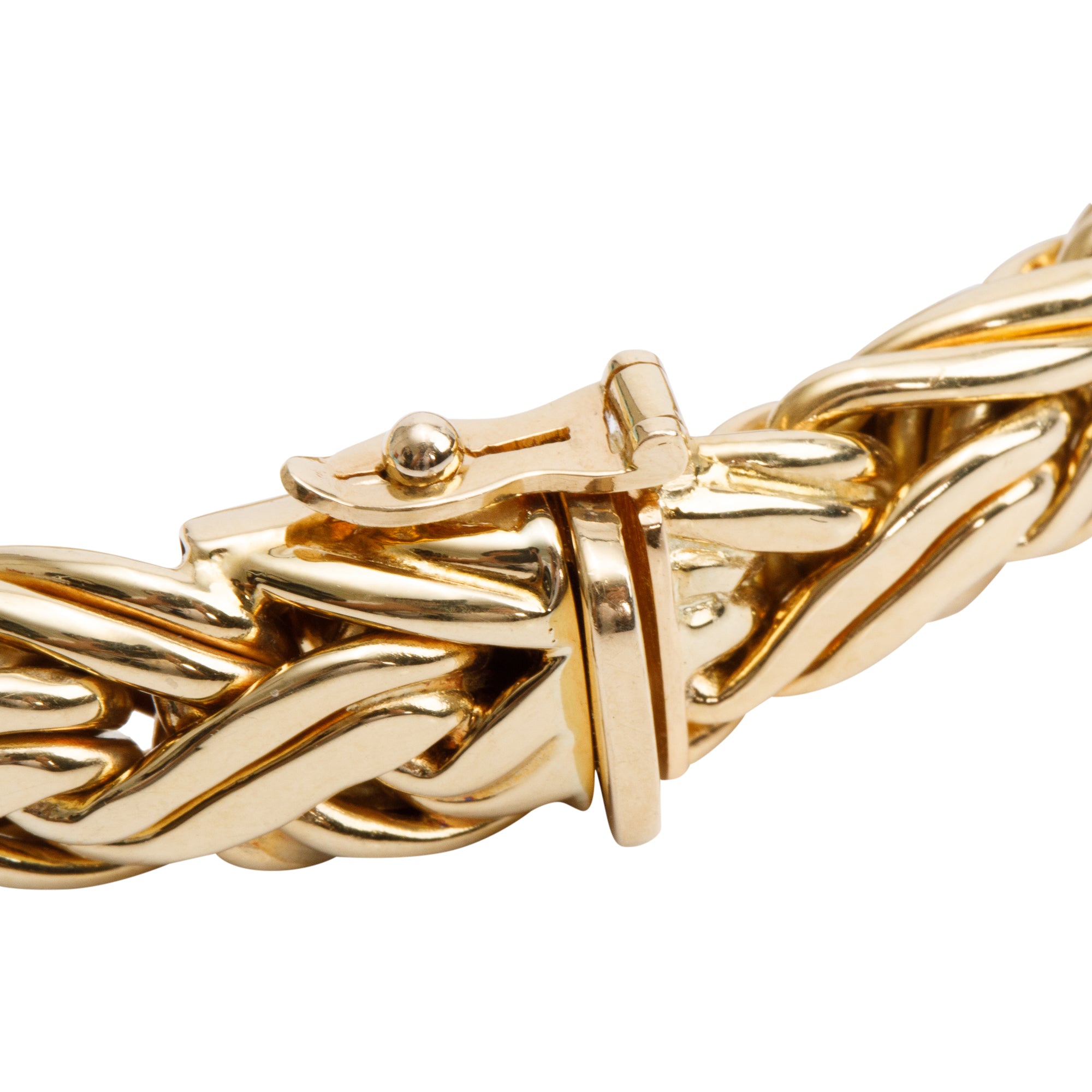 Tiffany & Co. Vintage 18k Yellow Gold Wheat Chain Bracelet w/ Box