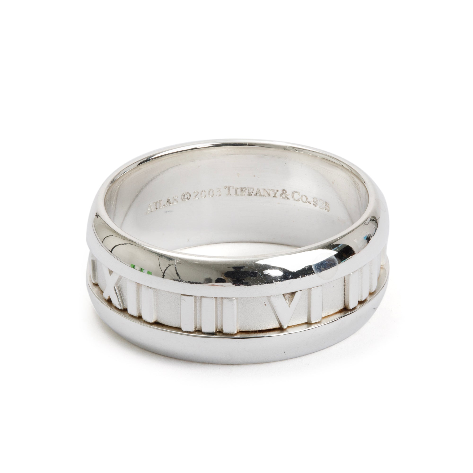 Tiffany & Co. Vintage Sterling Silver 9 MM Atlas Band, Size 10.5