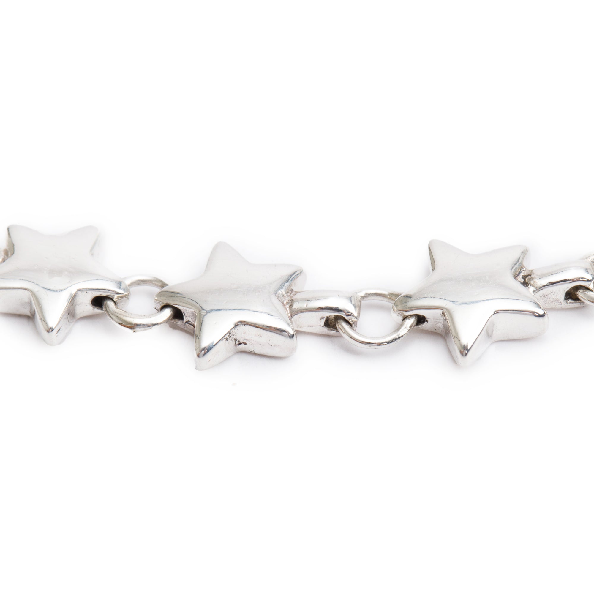 Tiffany & Co. Vintage Sterling Silver Star Link Necklace