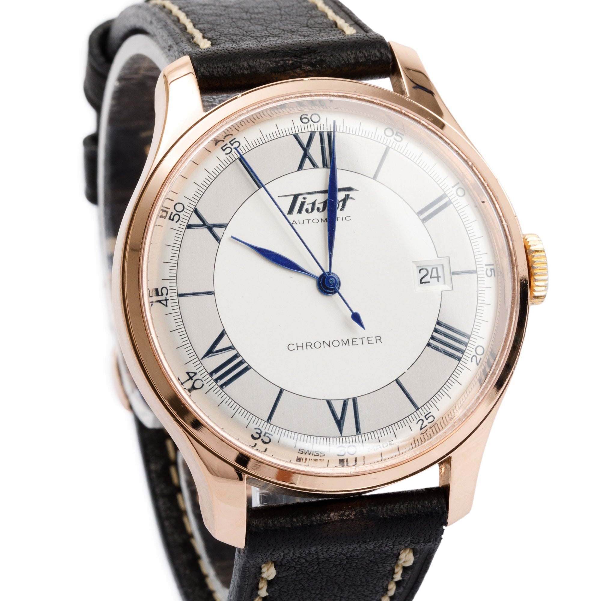 Tissot 18k Rose Gold Chronometer 40 MM Automatic Watch