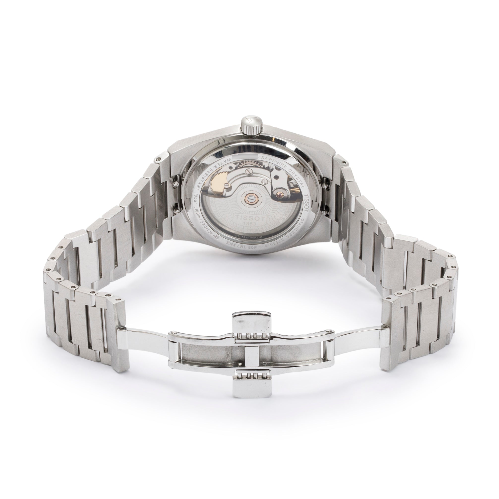 Tissot 2023 Stainless Steel & 18k Rose Gold Diamond Dial PRX 35 MM Automatic Watch w/ Box & Papers