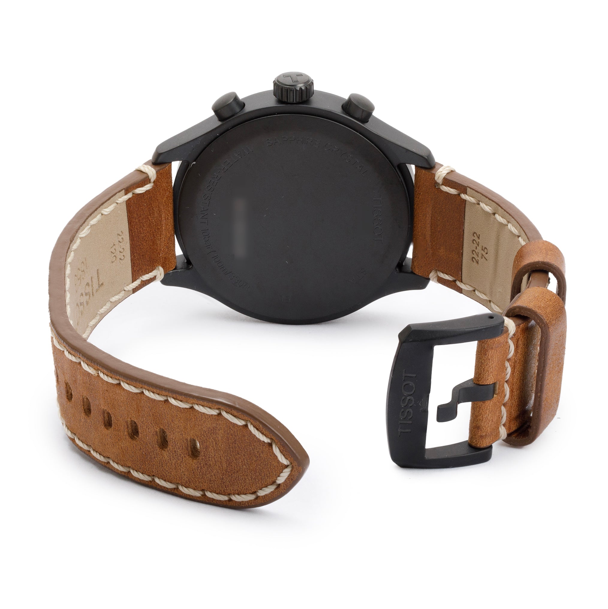 Tissot Black PVD Stainless Steel Chrono XL 45 MM Watch w/ Box & Papers