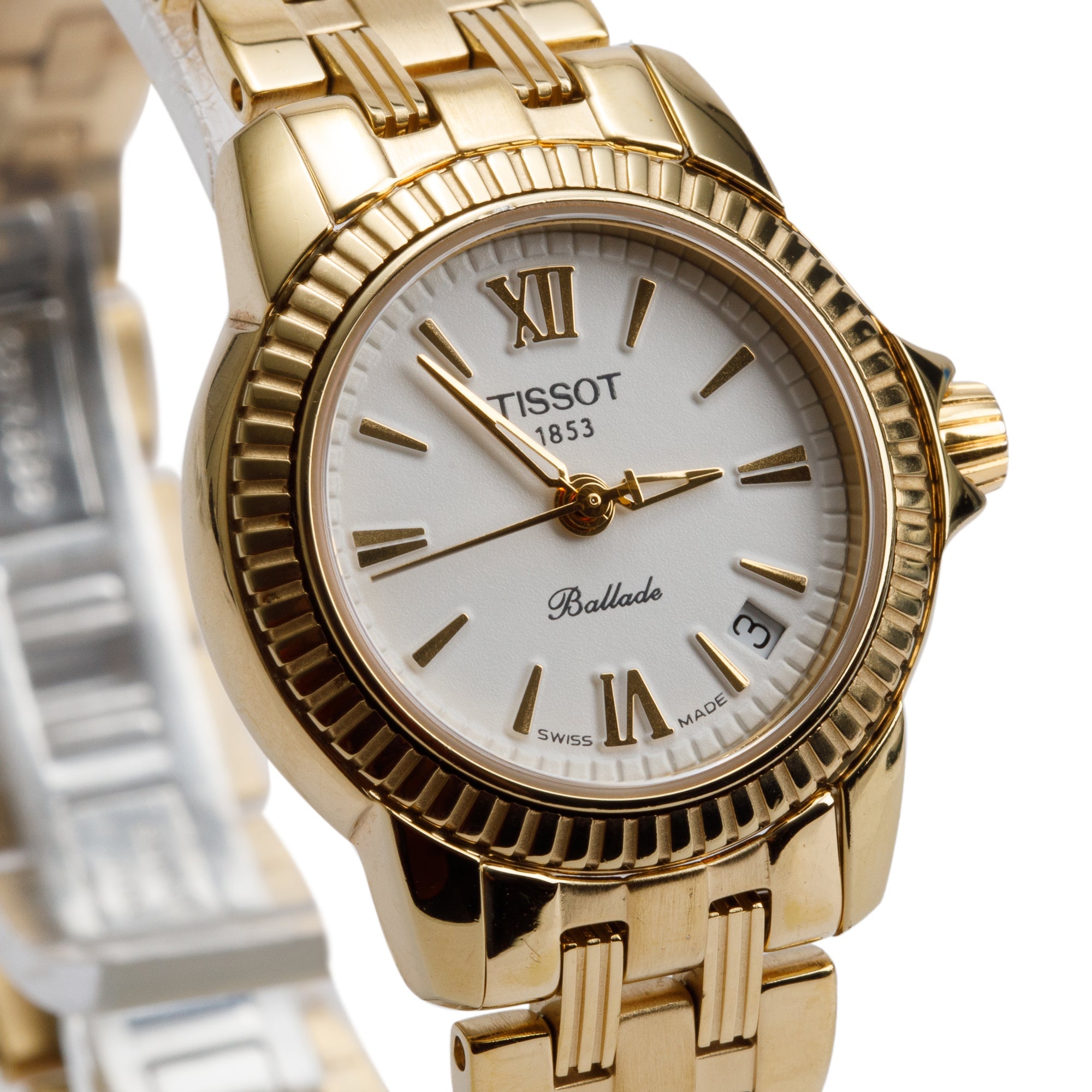 Tissot Gold Plated Stainless Steel Ballade 25 MM Watch