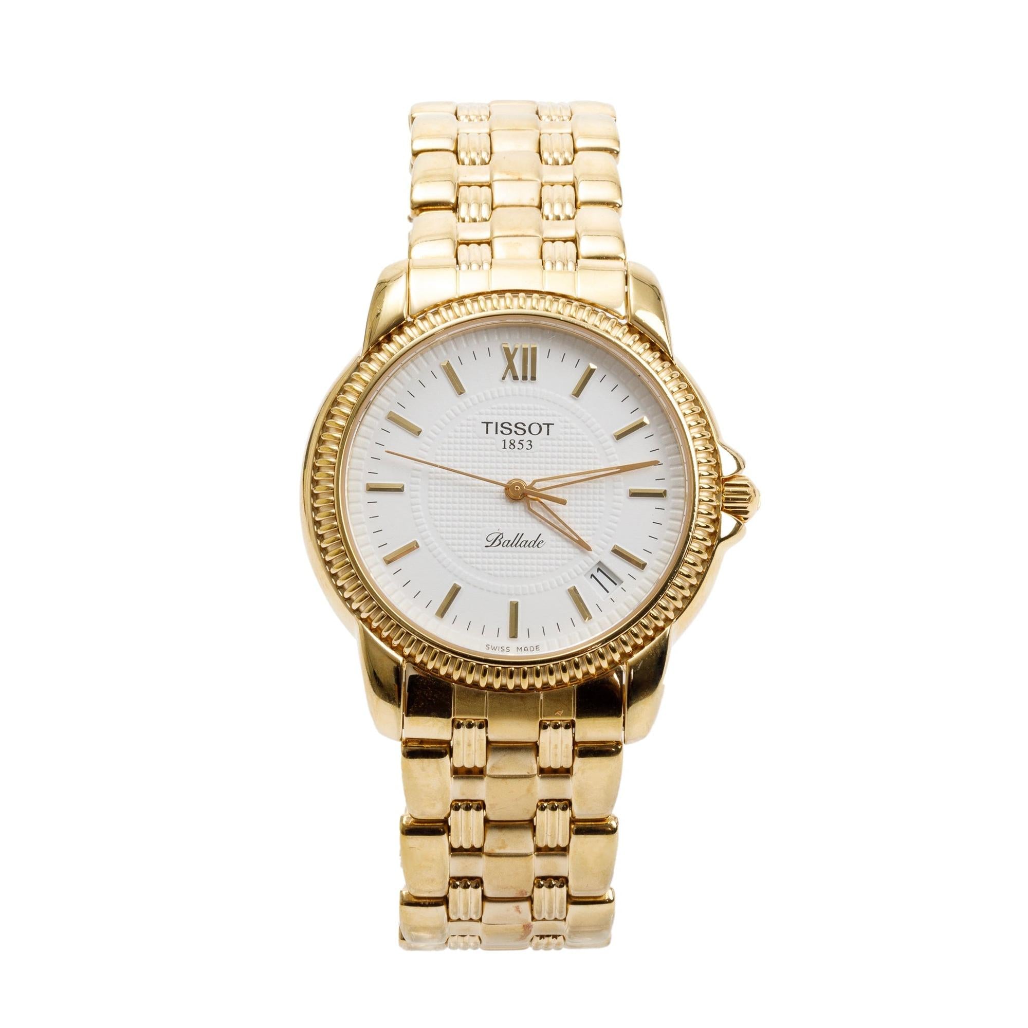 Tissot Gold Plated Stainless Steel Ballade 36 MM Watch