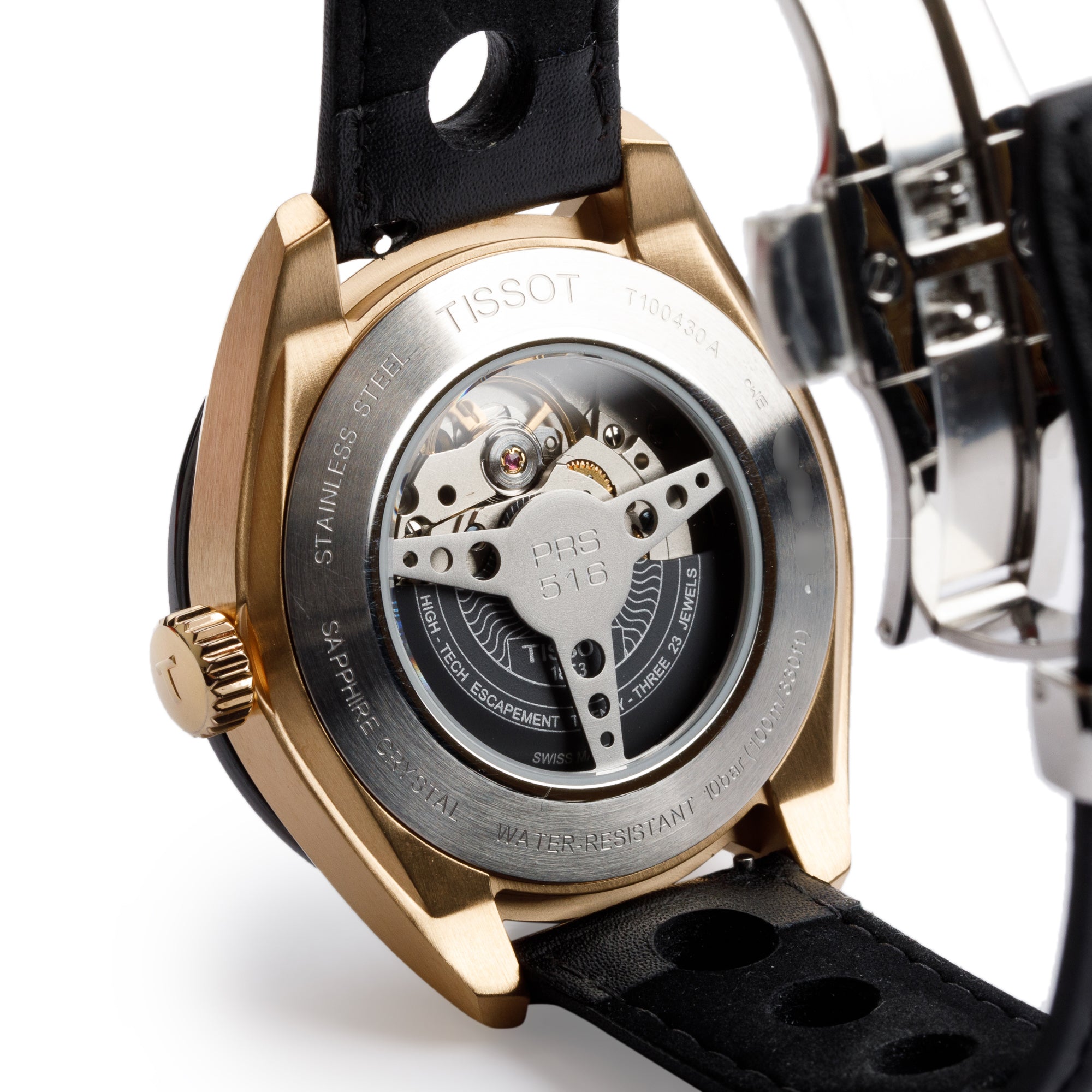 Tissot Rose Gold-Plated Stainless Steel PRS 516 42 MM Automatic Watch w/ Box & Papers