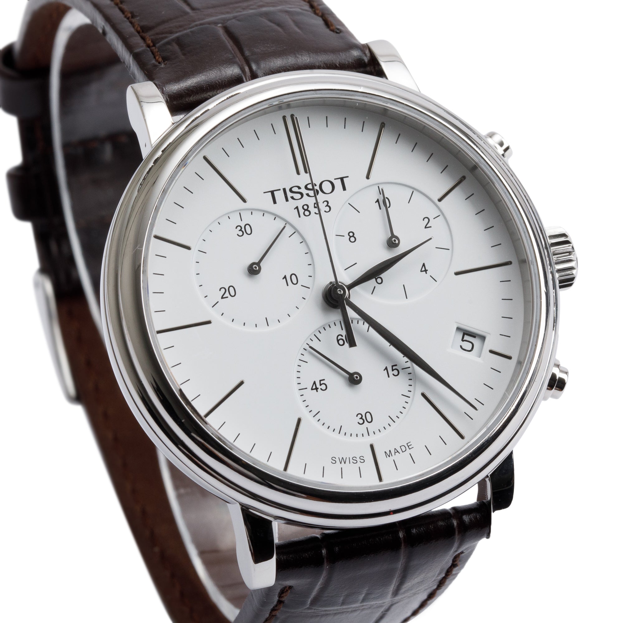 Tissot Stainless Steel Carson Premium Chronograph 41 MM Watch