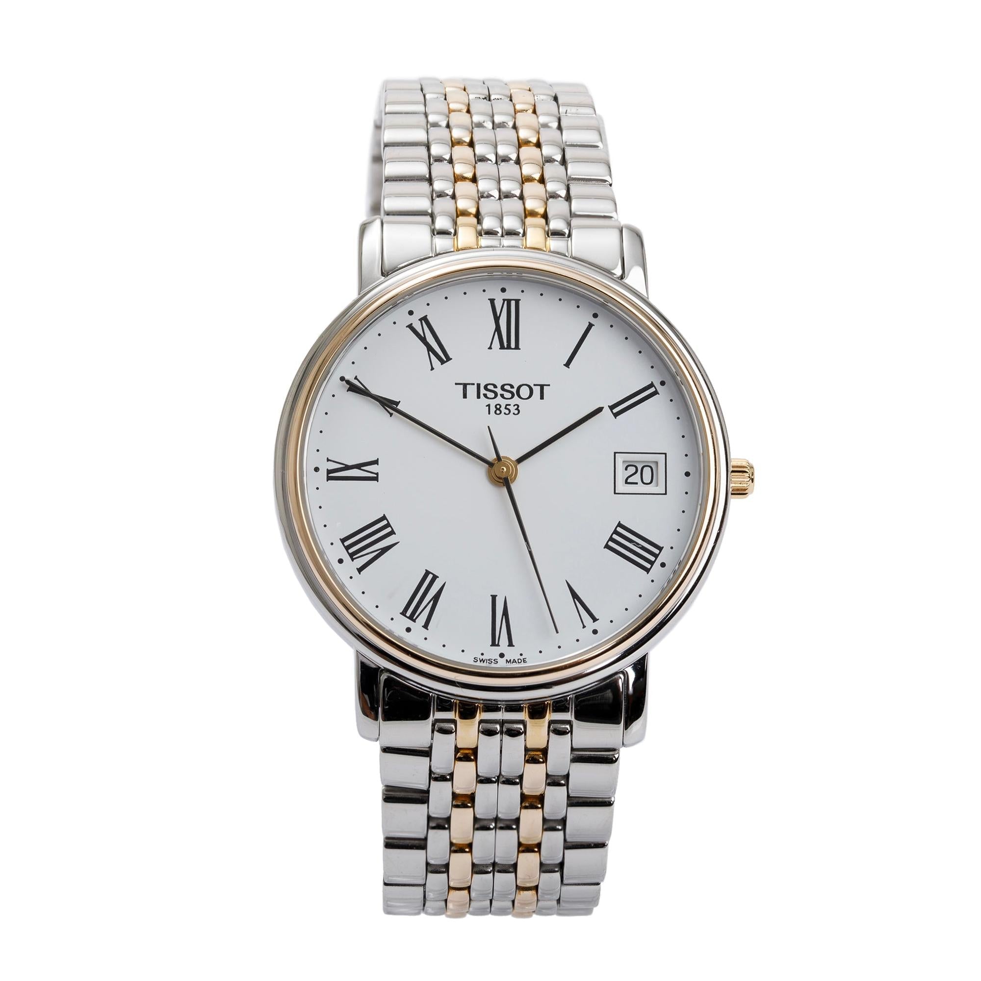 Tissot Stainless Steel & Gold Plated T-Classic 34 MM Watch