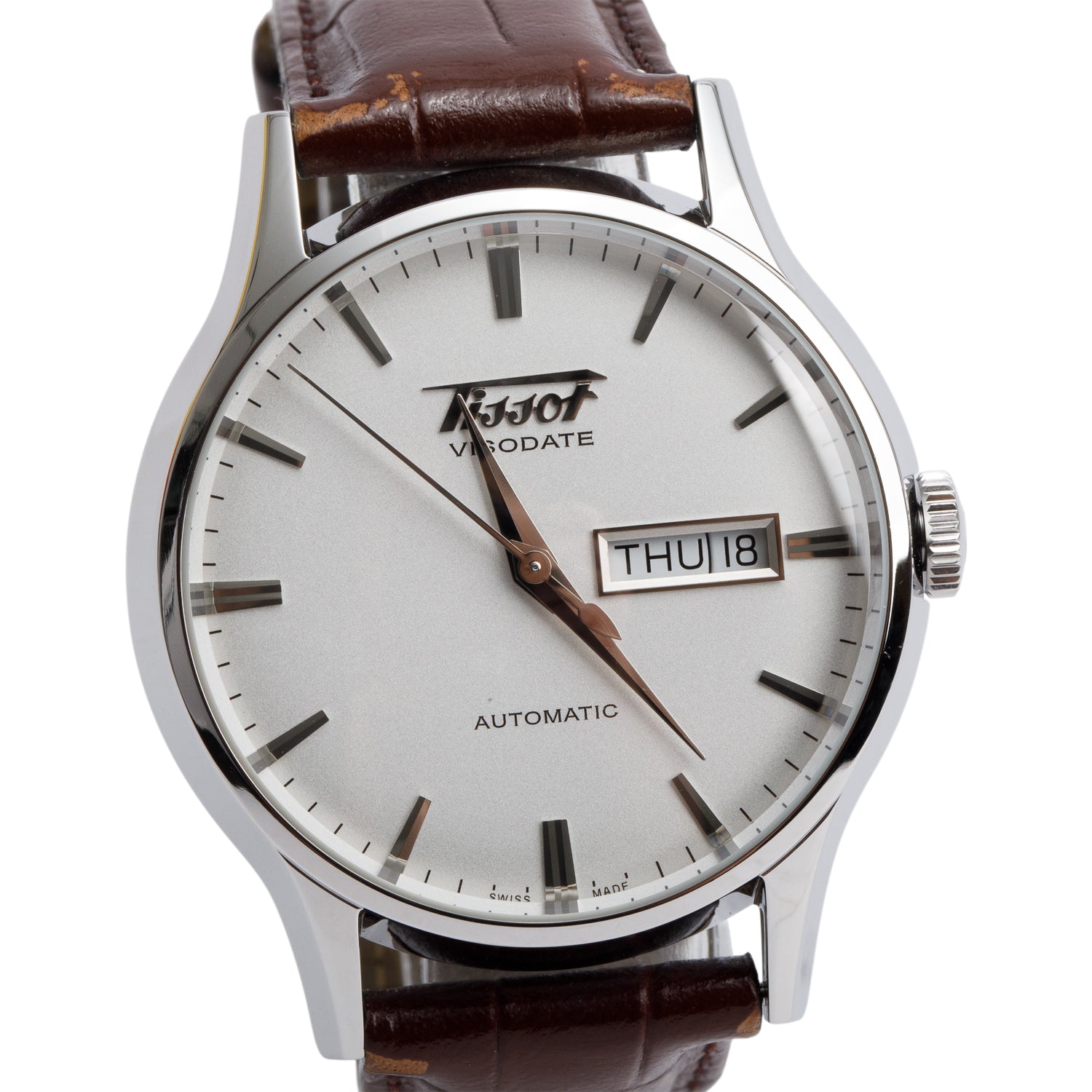 Tissot Stainless Steel Heritage Visodate 40 MM Automatic Watch w/ Box & Papers
