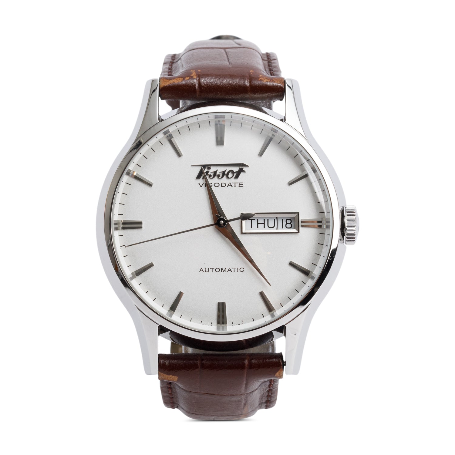 Tissot Stainless Steel Heritage Visodate 40 MM Automatic Watch w/ Box & Papers