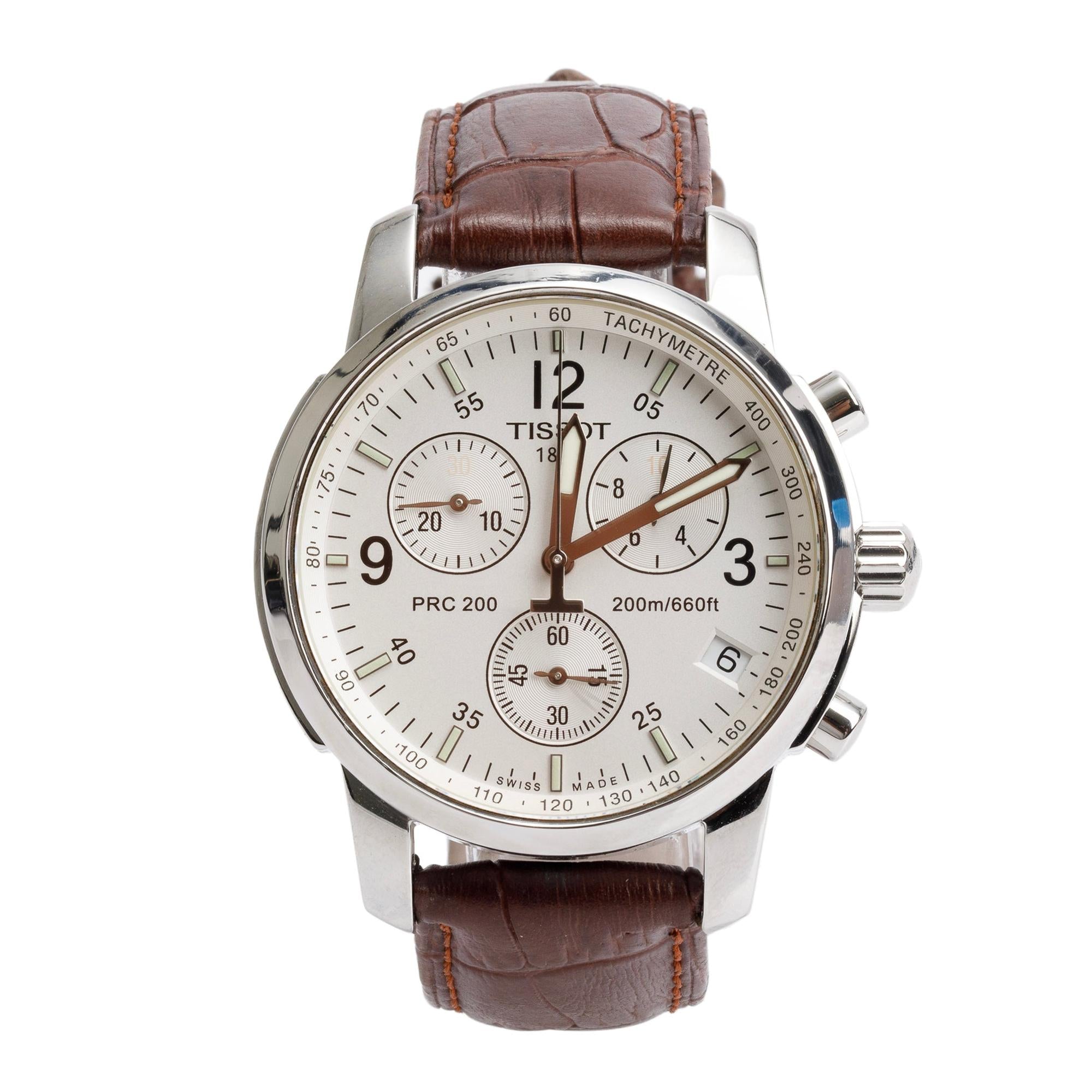 Tissot Stainless Steel PRC 200 40 MM Chronograph Watch