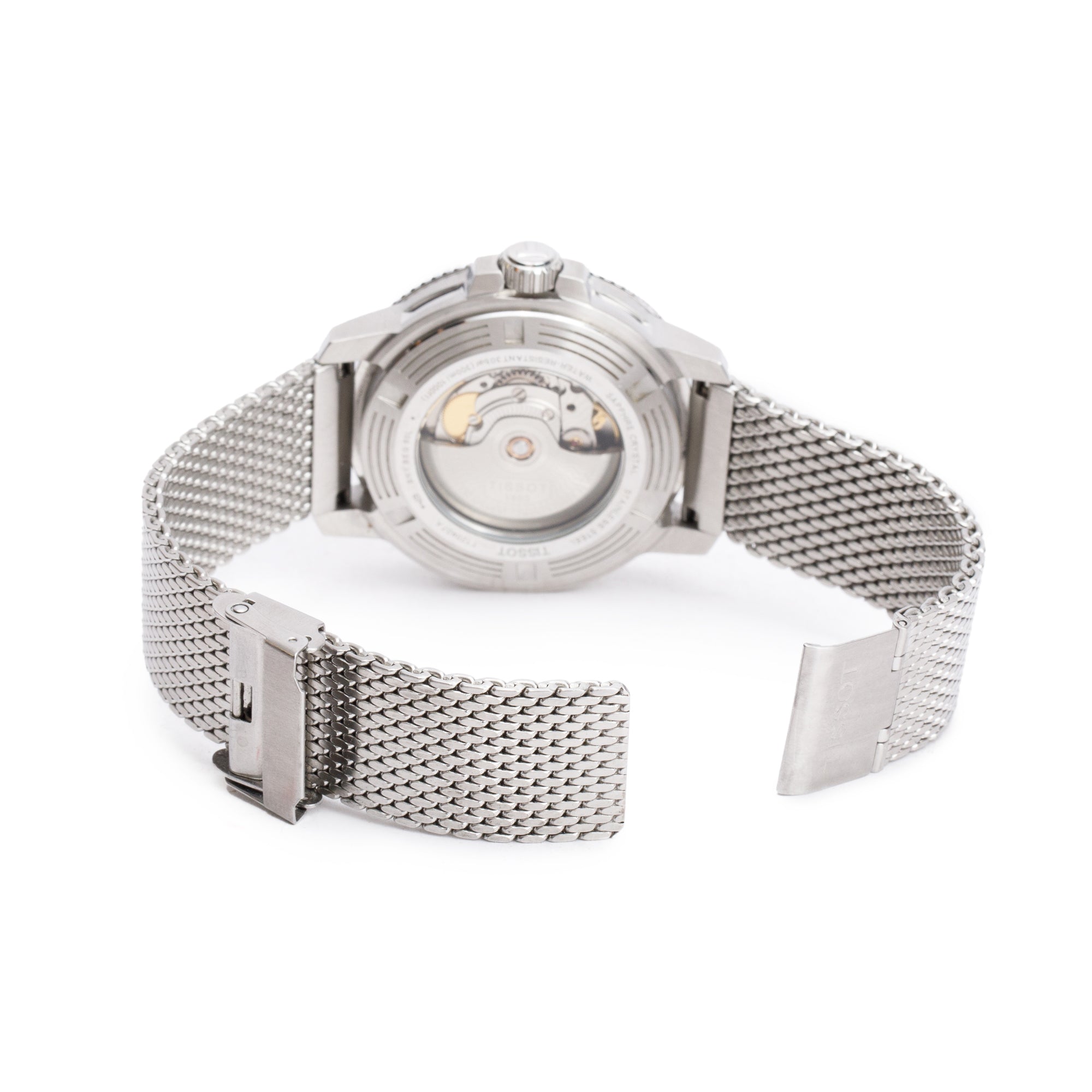 Tissot Stainless Steel Seastar 1000 Powermatic 80 43 MM Automatic Watch Green Dial w/ Box