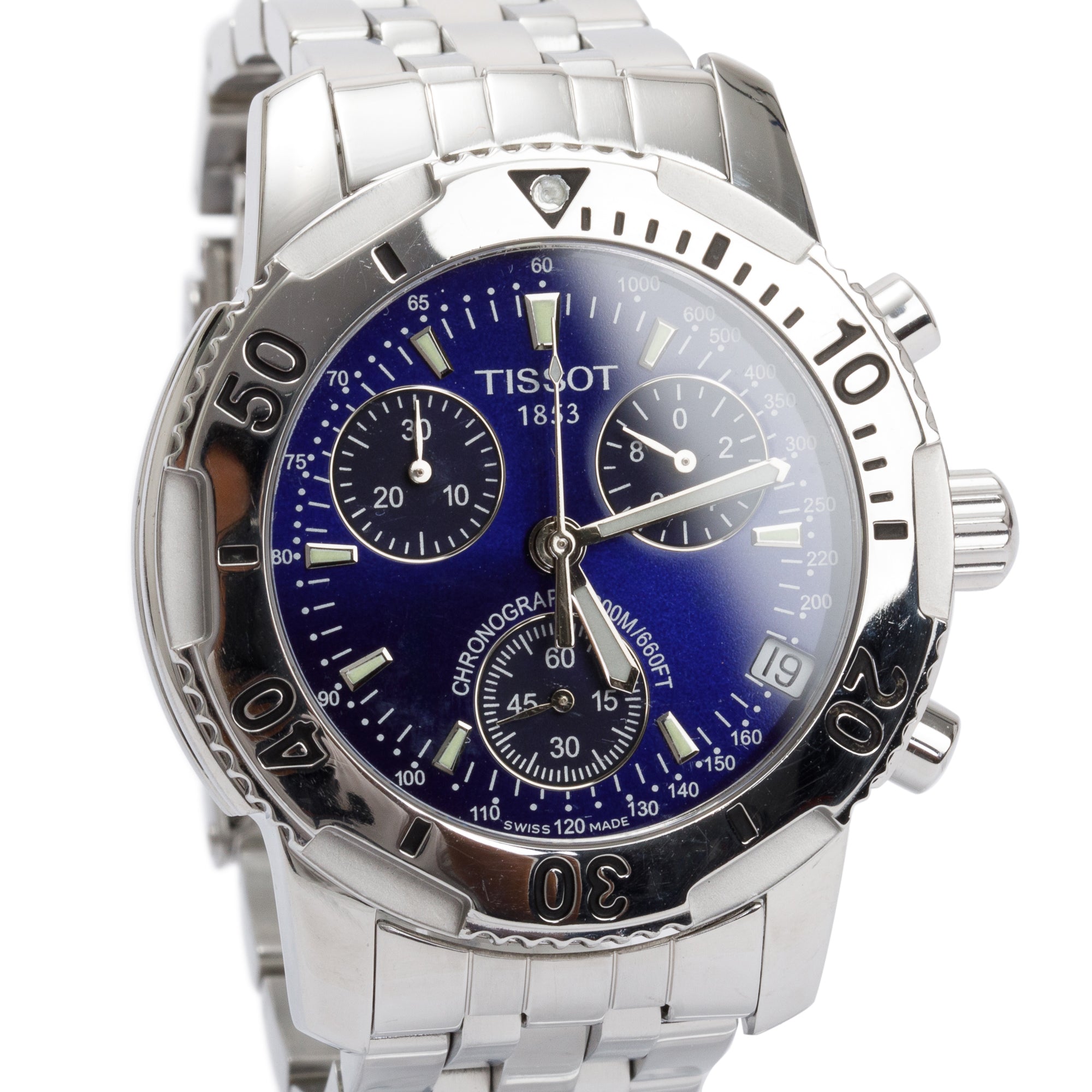 Tissot Stainless Steel T-Sport PRS 200 Chronograph 40 MM Quartz Watch w/ Box