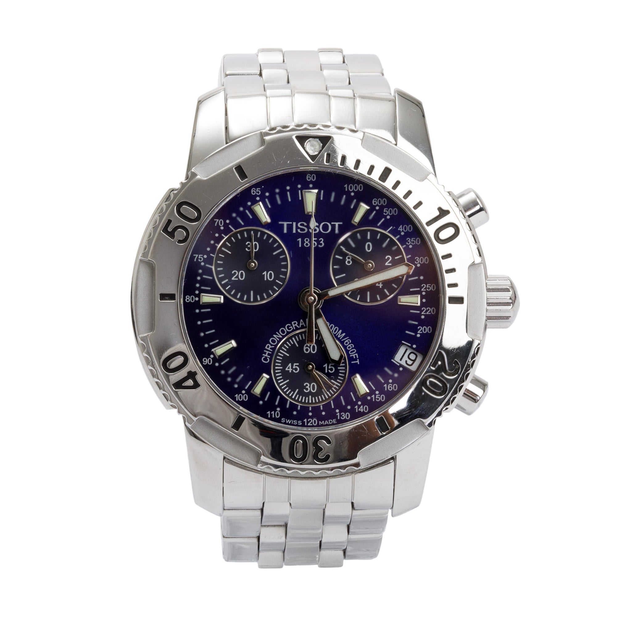 Tissot Stainless Steel T-Sport PRS 200 Chronograph 40 MM Quartz Watch w/ Box