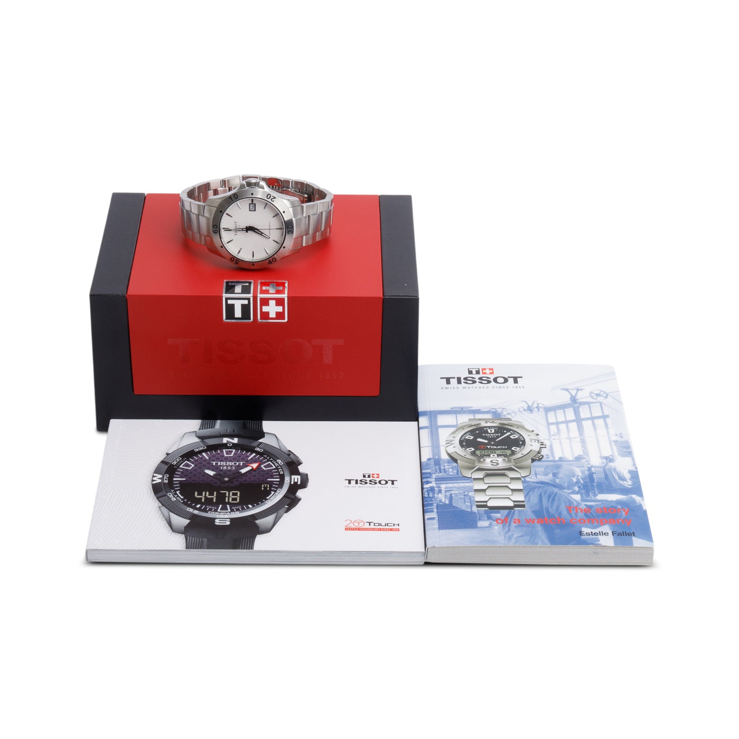 Tissot Stainless Steel V8 Swissmatic 42.5 MM Automatic Watch White Dial w/ Box