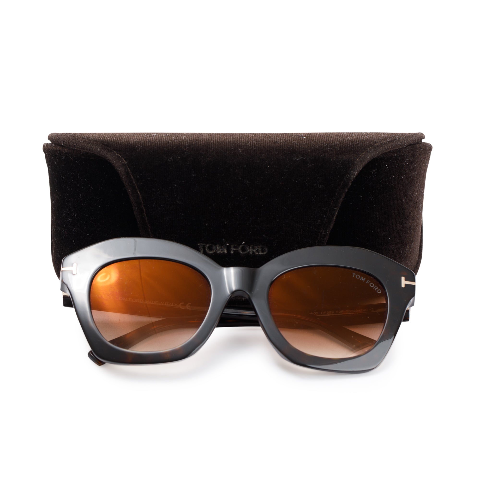 Tom Ford Bardot TF689 Tortoise Sunglasses w/ Case