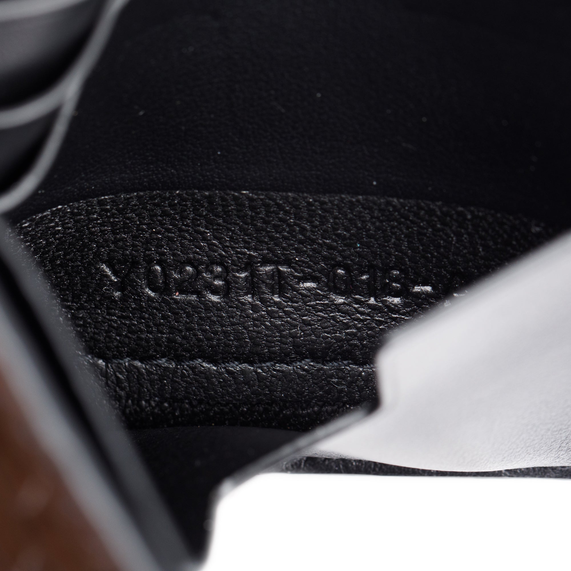 Tom Ford Black Alligator Embossed Leather Money Clip Bifold Wallet