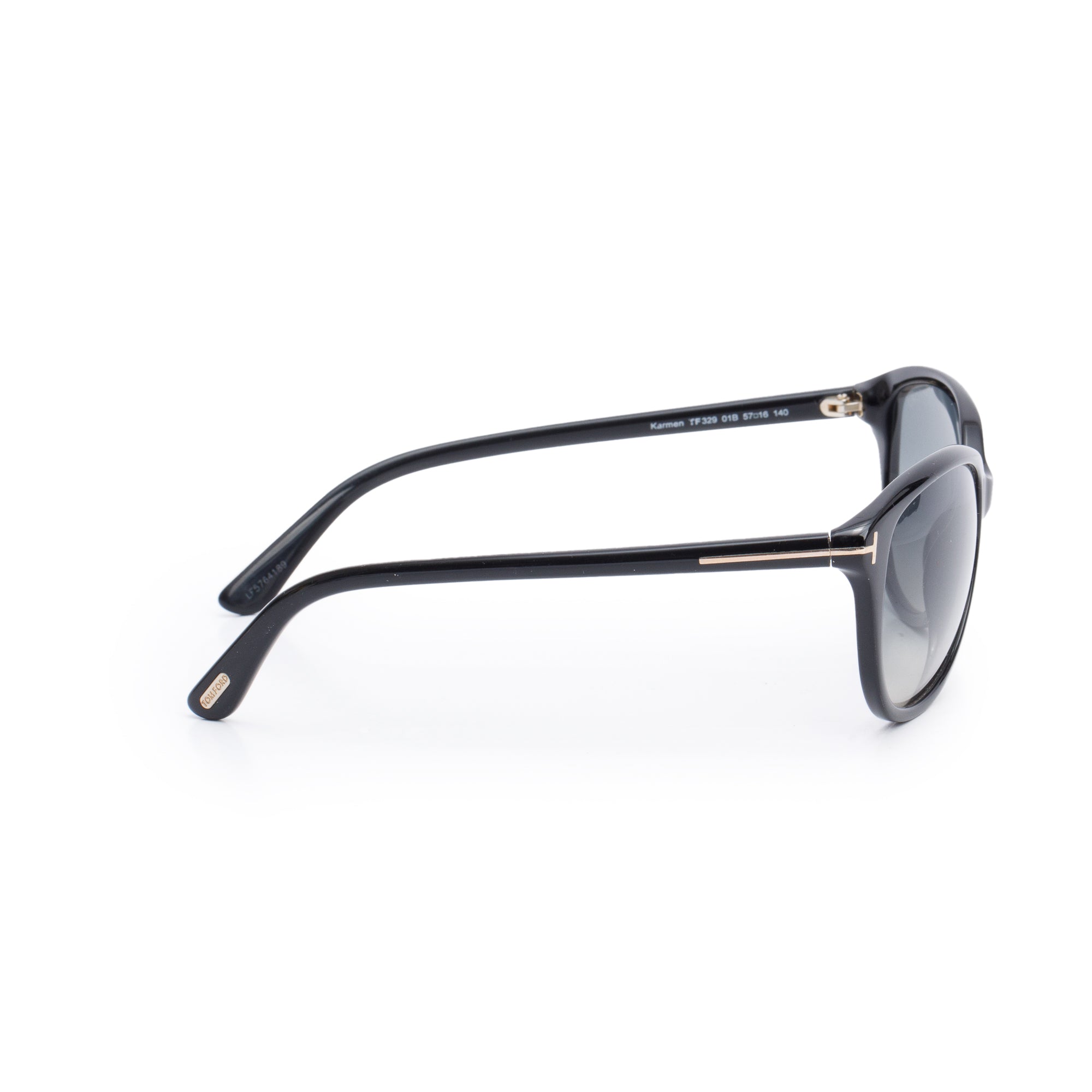 Tom Ford TF329 Black Acetate Karmen Butterfly Sunglasses