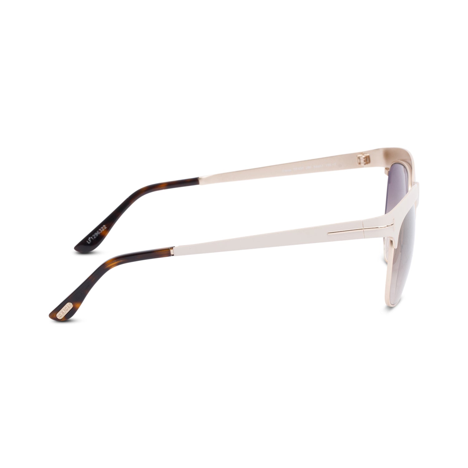 Tom Ford TF437 White Coated Metal Elena Sunglasses