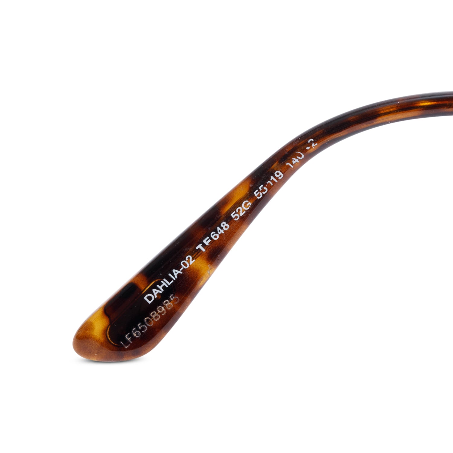 Tom Ford TF648 Rose-Gold Plated Metal Havana Acetate Dahlia-02 Butterfly Sunglasses w/ Box & Case