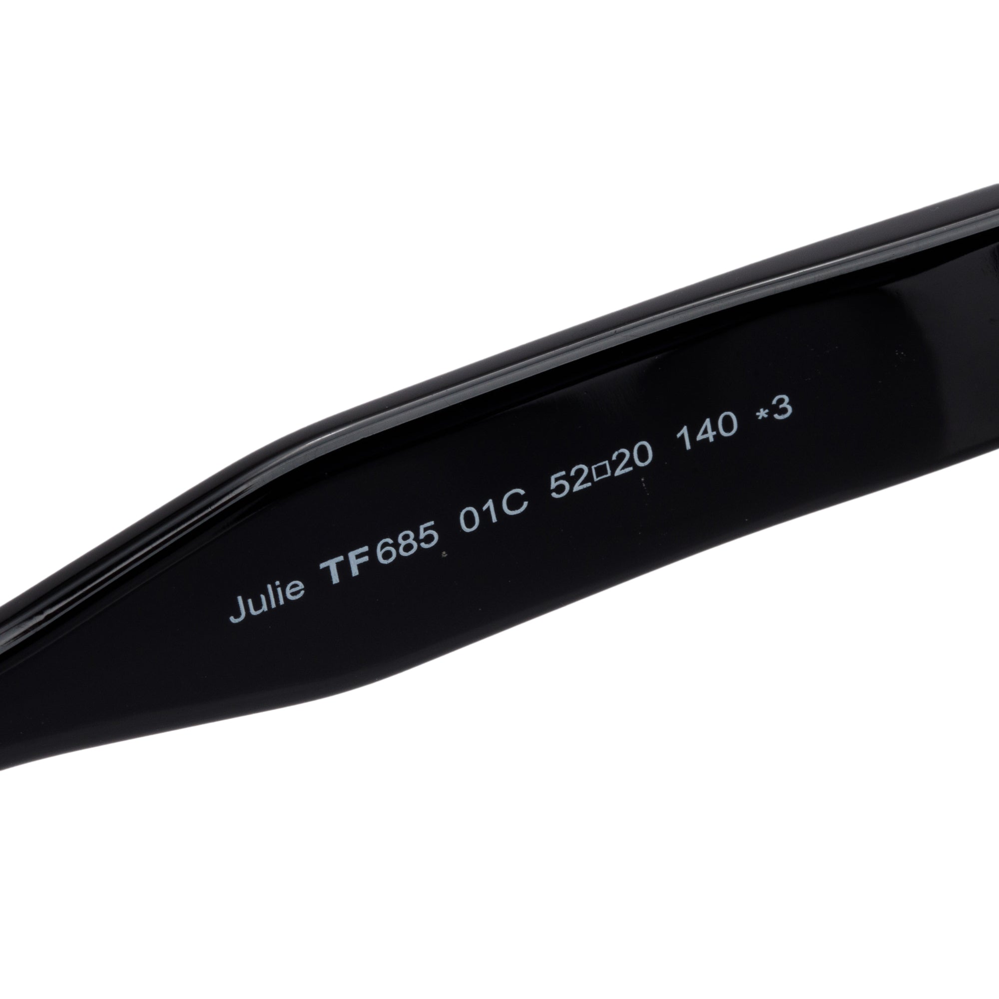 Tom Ford TF685 Black Acetate Julie Square Sunglasses