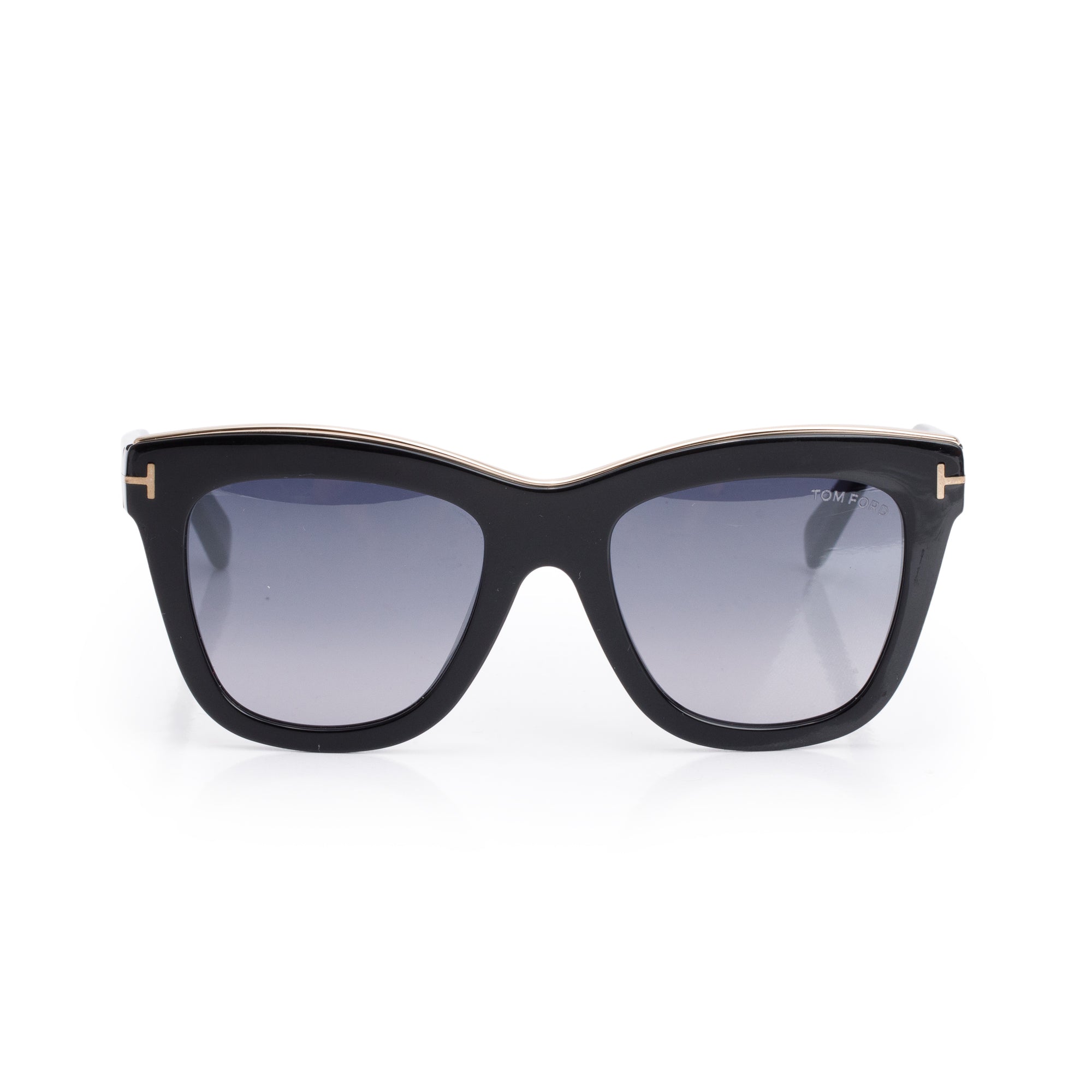 Tom Ford TF685 Black Acetate Julie Square Sunglasses