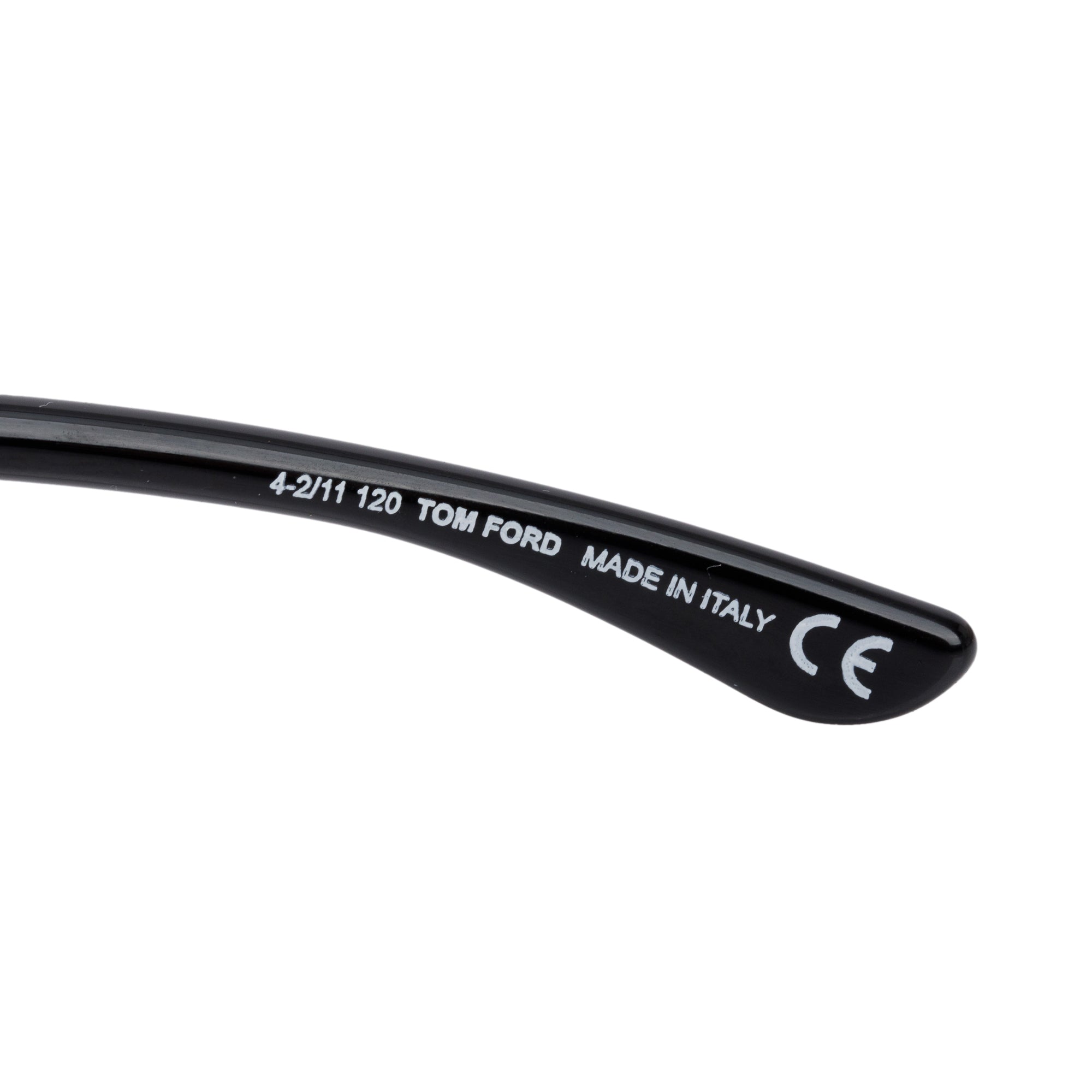 Tom Ford TF8 Black Acetate Jennifer Oval Sunglasses w/ Case