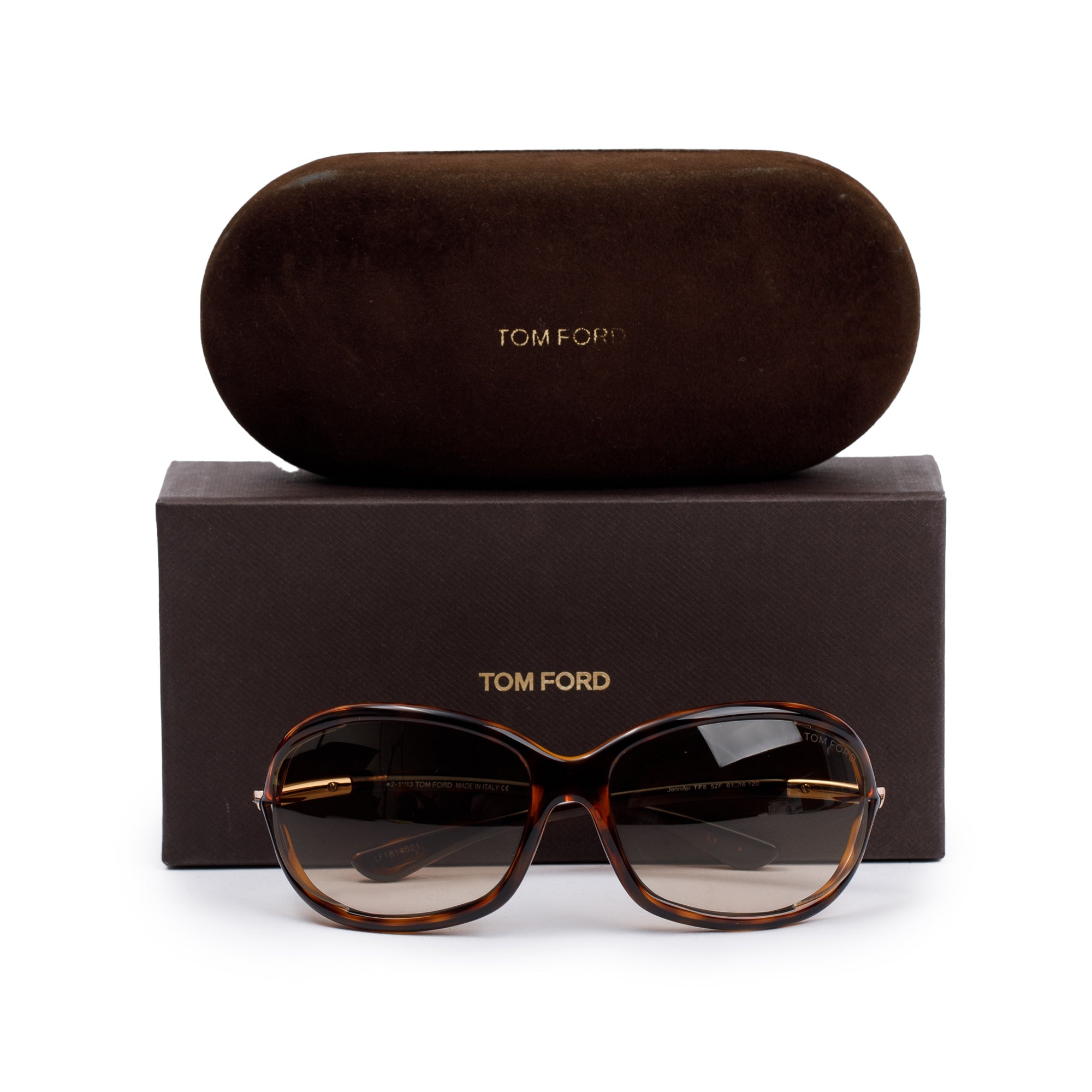Tom Ford TF8 Jennifer Oval Sunglasses w/ Box & Case