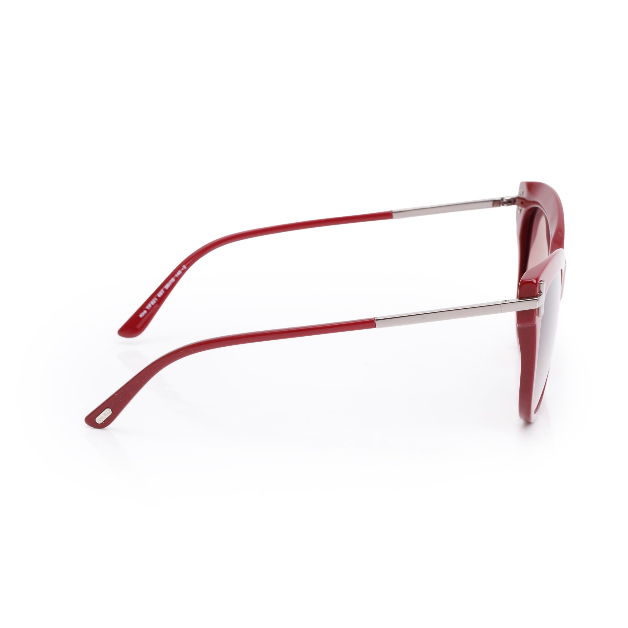 Tom Ford TF821 Burgundy Acetate Kira Cat-Eye Sunglasses