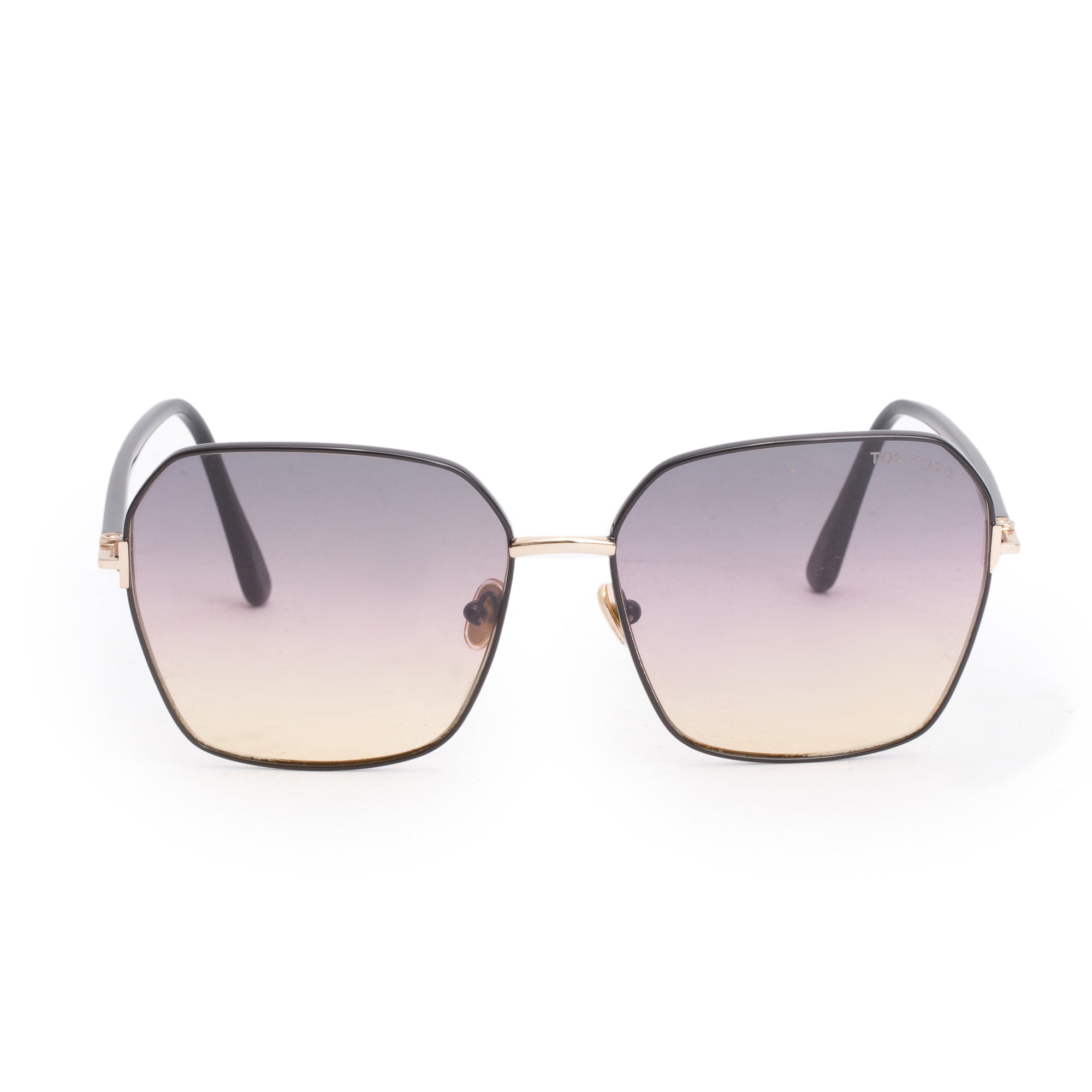 Tom Ford TF839 Black Acetate Claudia-02 Oversized Square Sunglasses w/ Box & Case